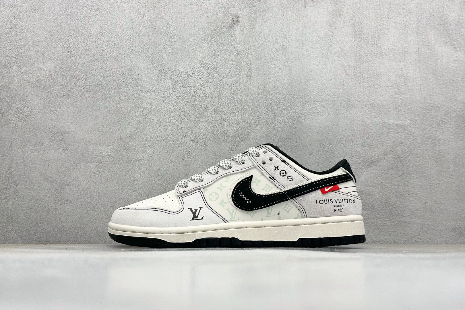 XC版Nike SB Dunk Low“LV联名——黑白双勾” 周年高端定制 低帮休闲板鞋 CX5050-Y21
