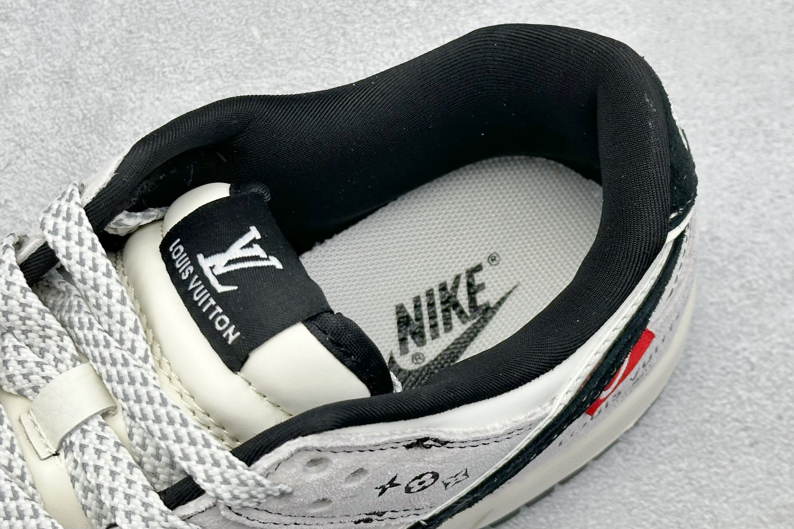 XC版Nike SB Dunk Low“LV联名——黑白双勾” 周年高端定制 低帮休闲板鞋 CX5050-Y21