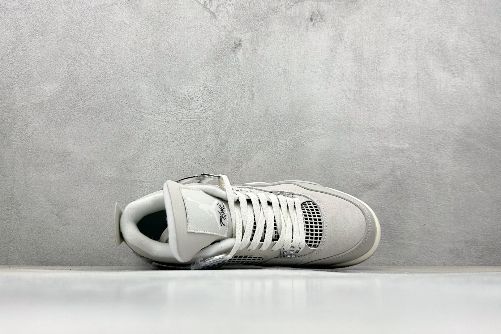 新F版Air Jordan AJ4 Retro 灰银 中帮篮球鞋 AQ9129-001