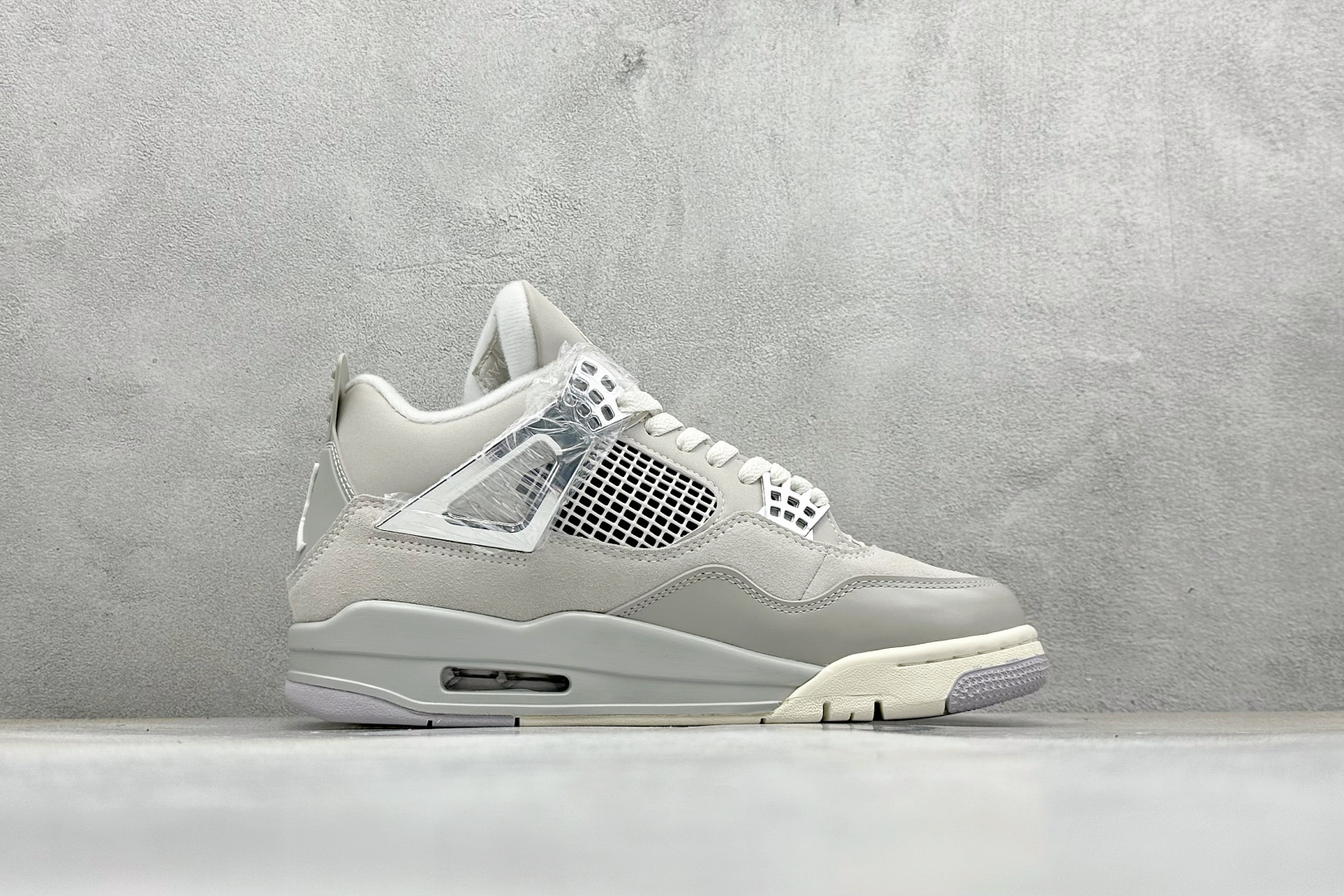新F版Air Jordan AJ4 Retro 灰银 中帮篮球鞋 AQ9129-001