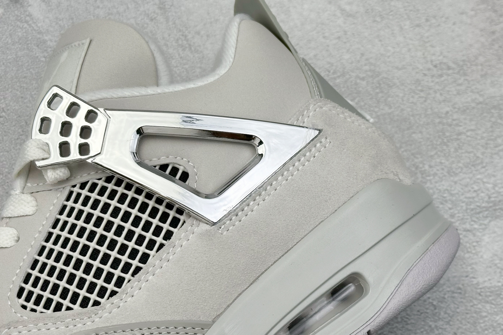 新F版Air Jordan AJ4 Retro 灰银 中帮篮球鞋 AQ9129-001