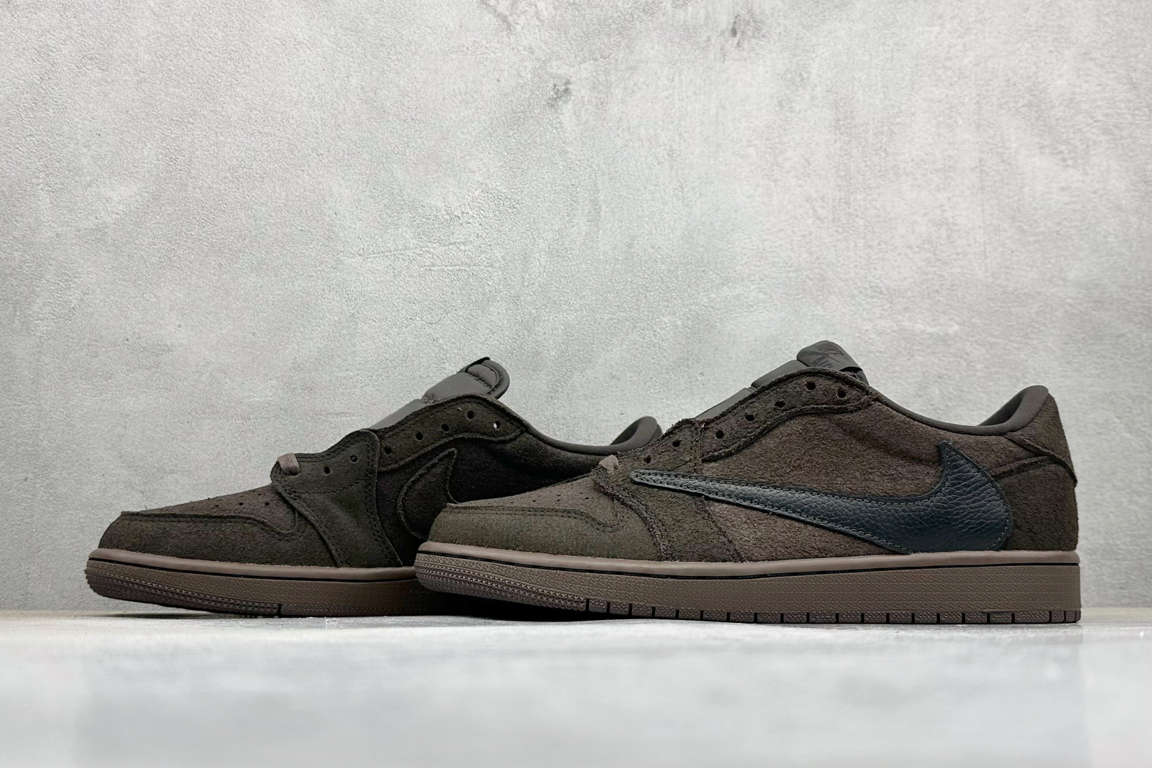 新F版Fragment x TS x Air Jordan 1 Low 三方联名低帮倒勾板鞋 DM7866-202