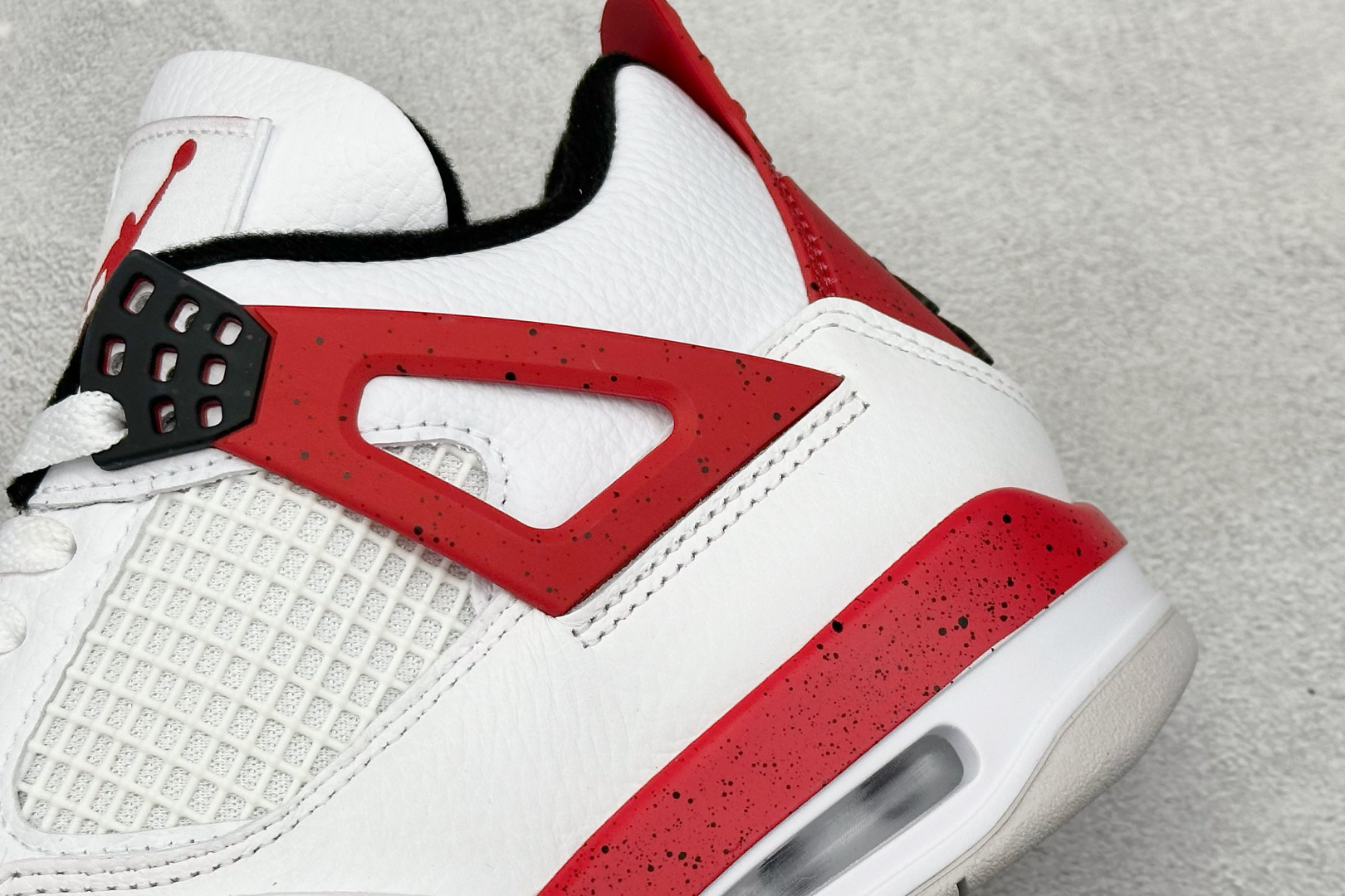 新F版Air Jordan AJ4 Retro 红水泥 中帮篮球鞋 DH6927-161