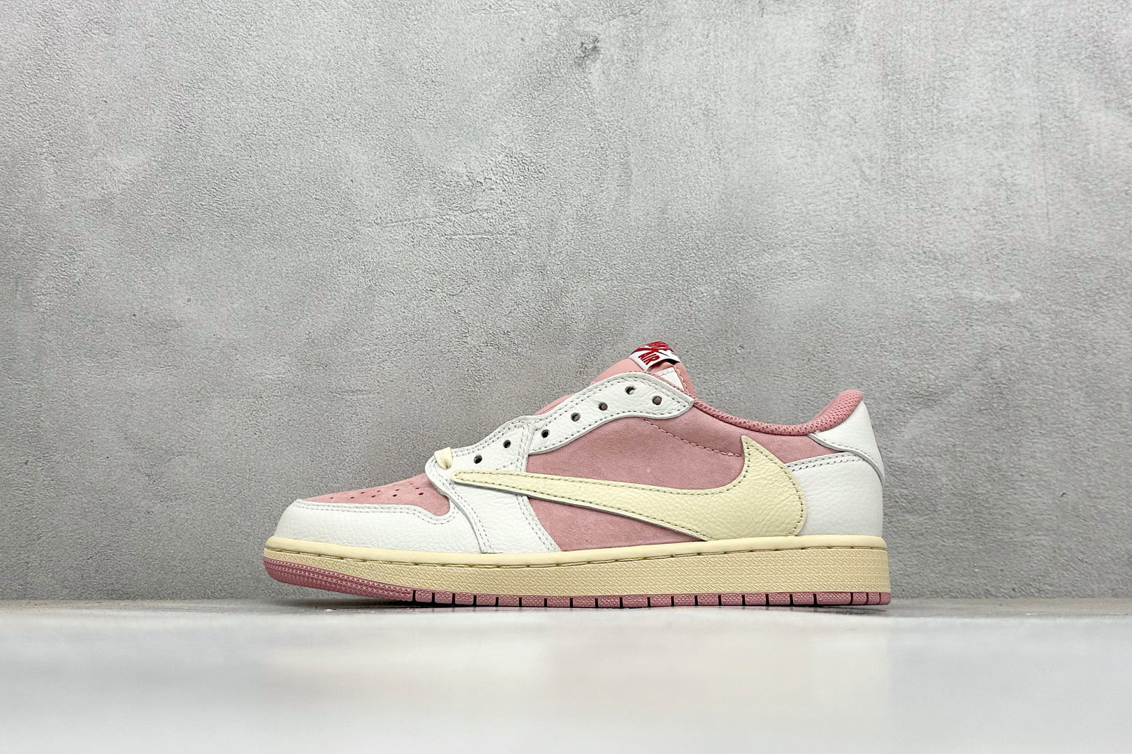 新F版Fragment x TS x Air Jordan 1 Low 三方联名低帮倒勾板鞋 DM7866-600