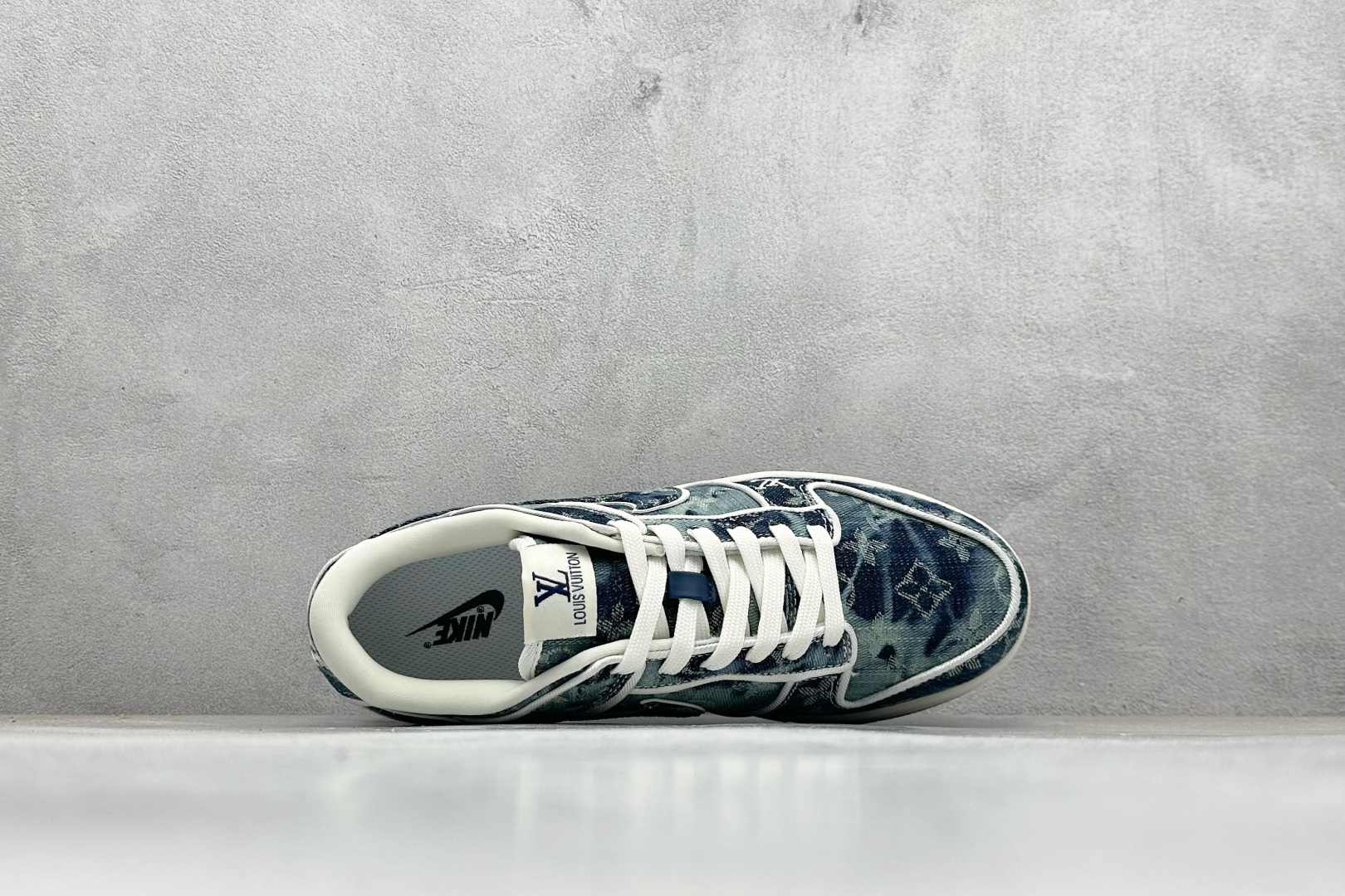 SC版Nike SB Dunk Low LV联名 青蓝牛仔 高端定制 低帮休闲板鞋 SC0601-466