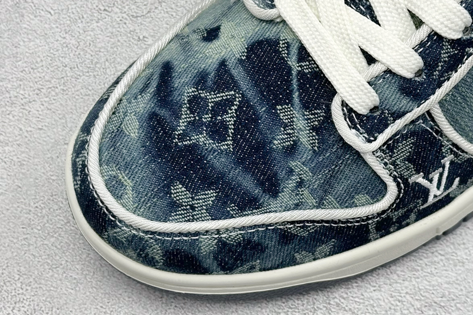 SC版Nike SB Dunk Low LV联名 青蓝牛仔 高端定制 低帮休闲板鞋 SC0601-466