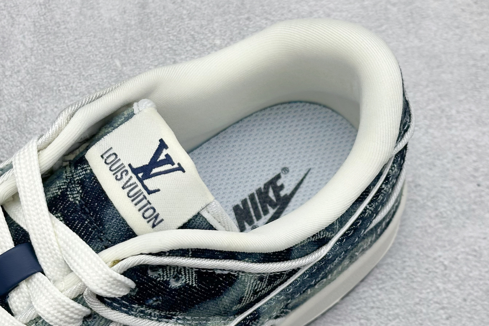 SC版Nike SB Dunk Low LV联名 青蓝牛仔 高端定制 低帮休闲板鞋 SC0601-466