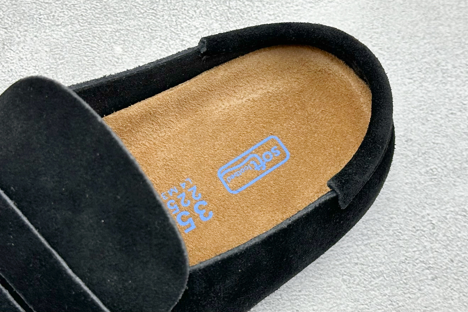 220 BK版Birkenstock 博肯一脚蹬系列 黑色反绒 0250901