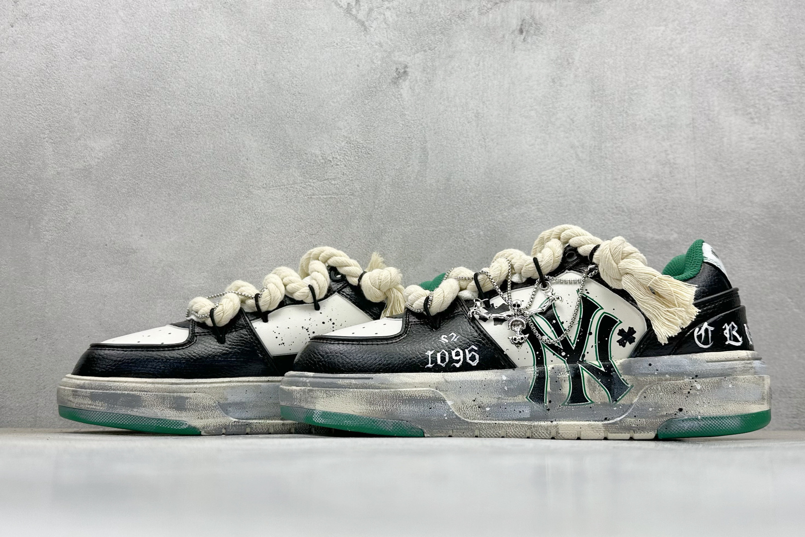 280 MLB NY 印花网红学长鞋 定制涂鸦恶作剧 内增高6cm 3ASXCA12N