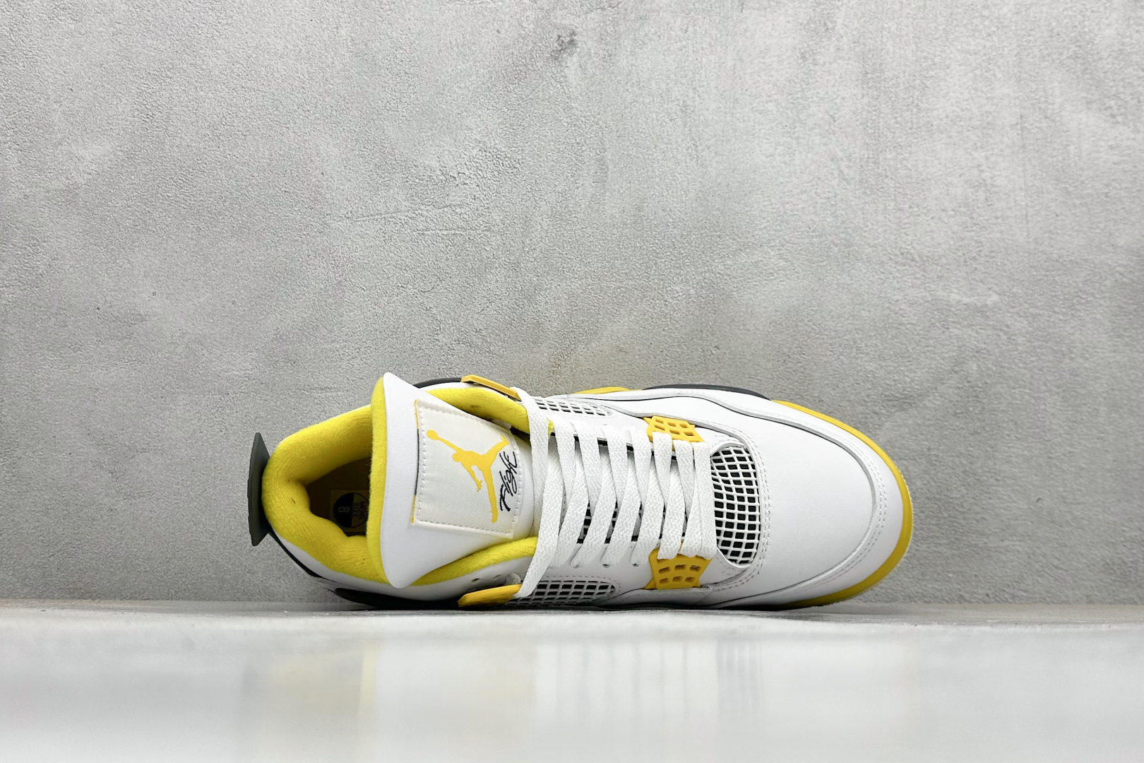 280 新F版Air Jordan AJ4 Retro 白黄 中帮篮球鞋 AQ9129-101