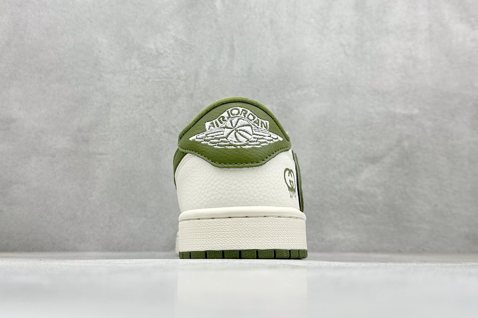 280 Travis Scott x Fragment Design x Air Jordan 1 Low SP AJ1 乔1 古驰联名 米白灰绿印花 低帮文化休闲板鞋 XD0798-307