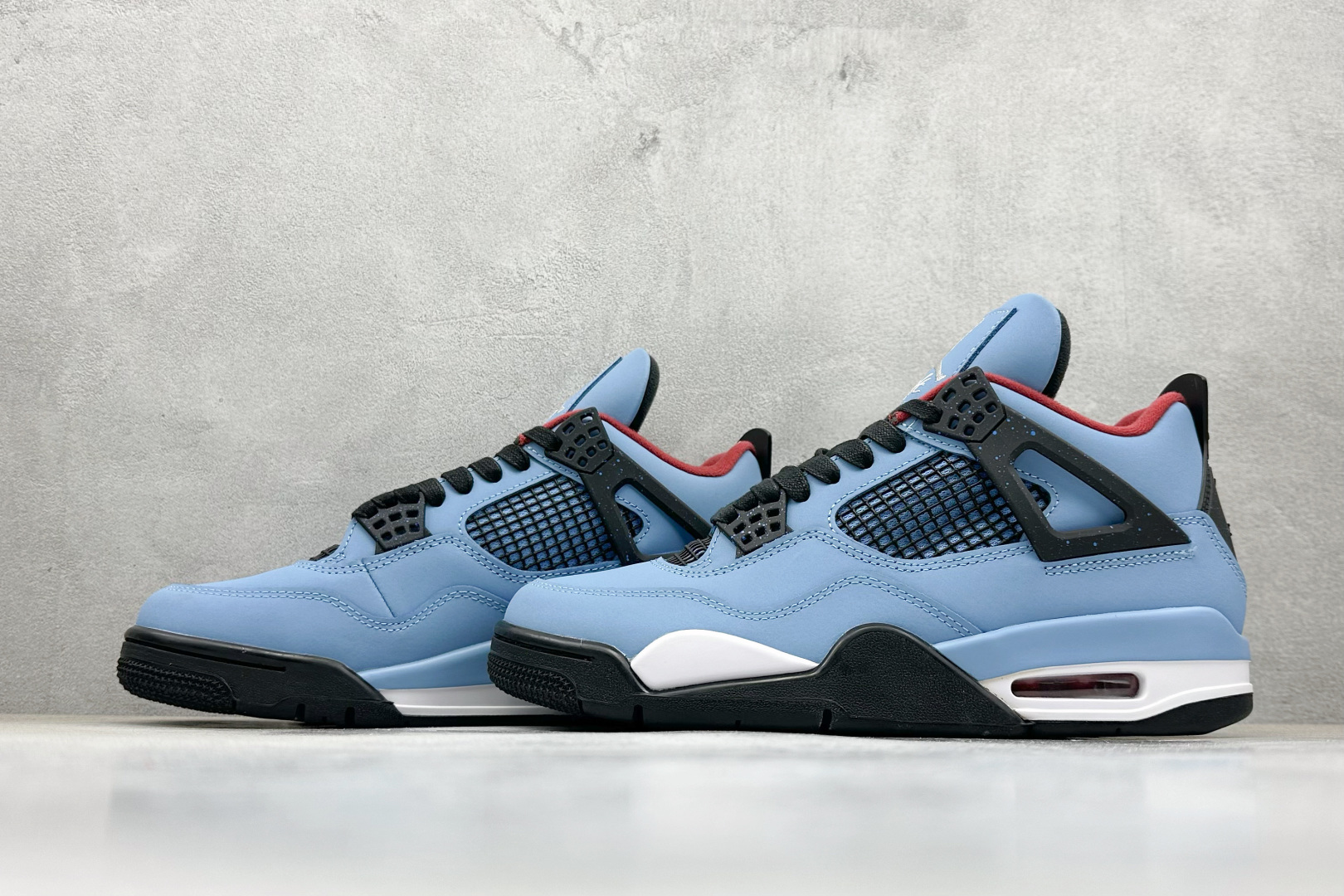 280 新F版Air Jordan AJ4 Retro 黑蓝 中帮篮球鞋 308497-406