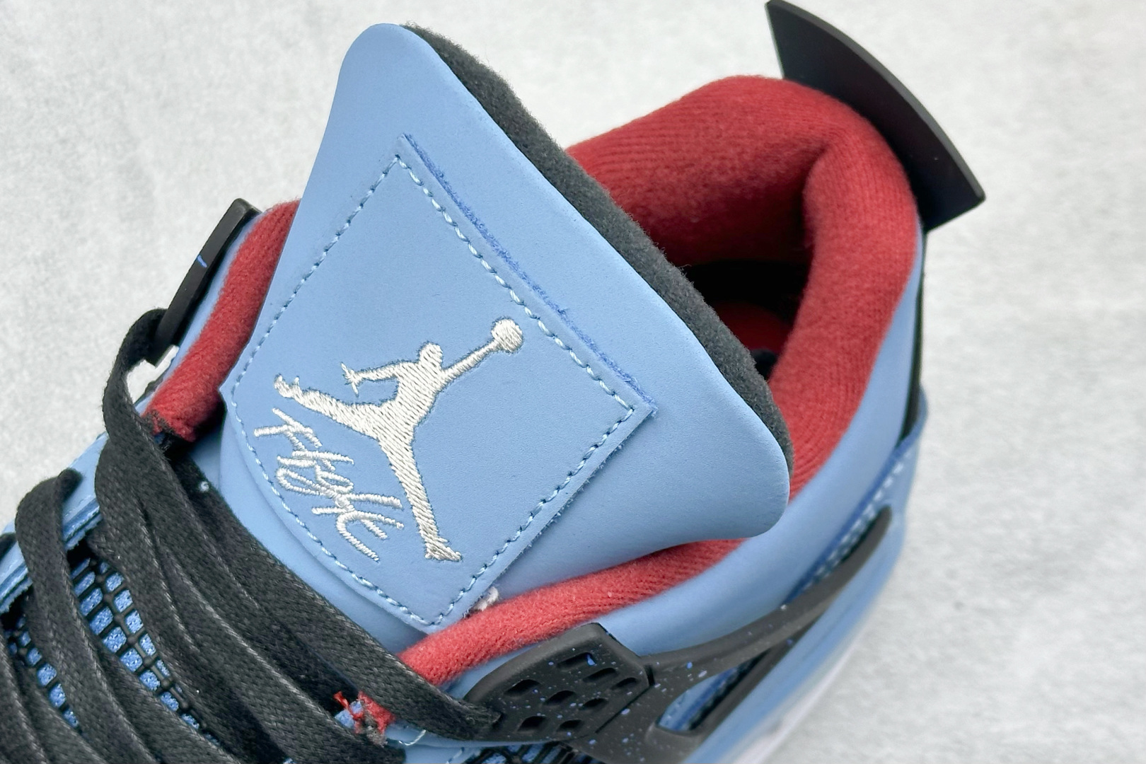 280 新F版Air Jordan AJ4 Retro 黑蓝 中帮篮球鞋 308497-406