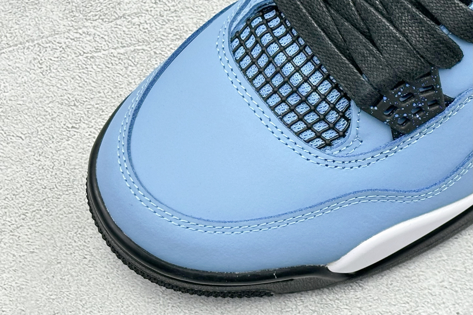 280 新F版Air Jordan AJ4 Retro 黑蓝 中帮篮球鞋 308497-406