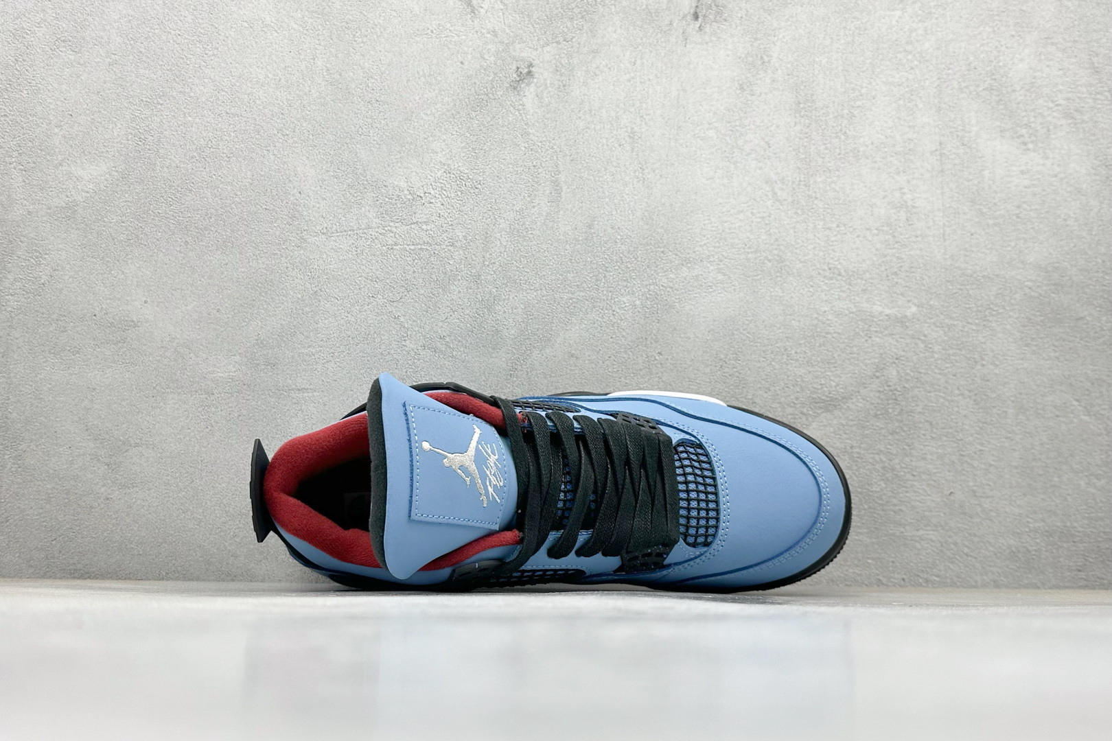 280 新F版Air Jordan AJ4 Retro 黑蓝 中帮篮球鞋 308497-406