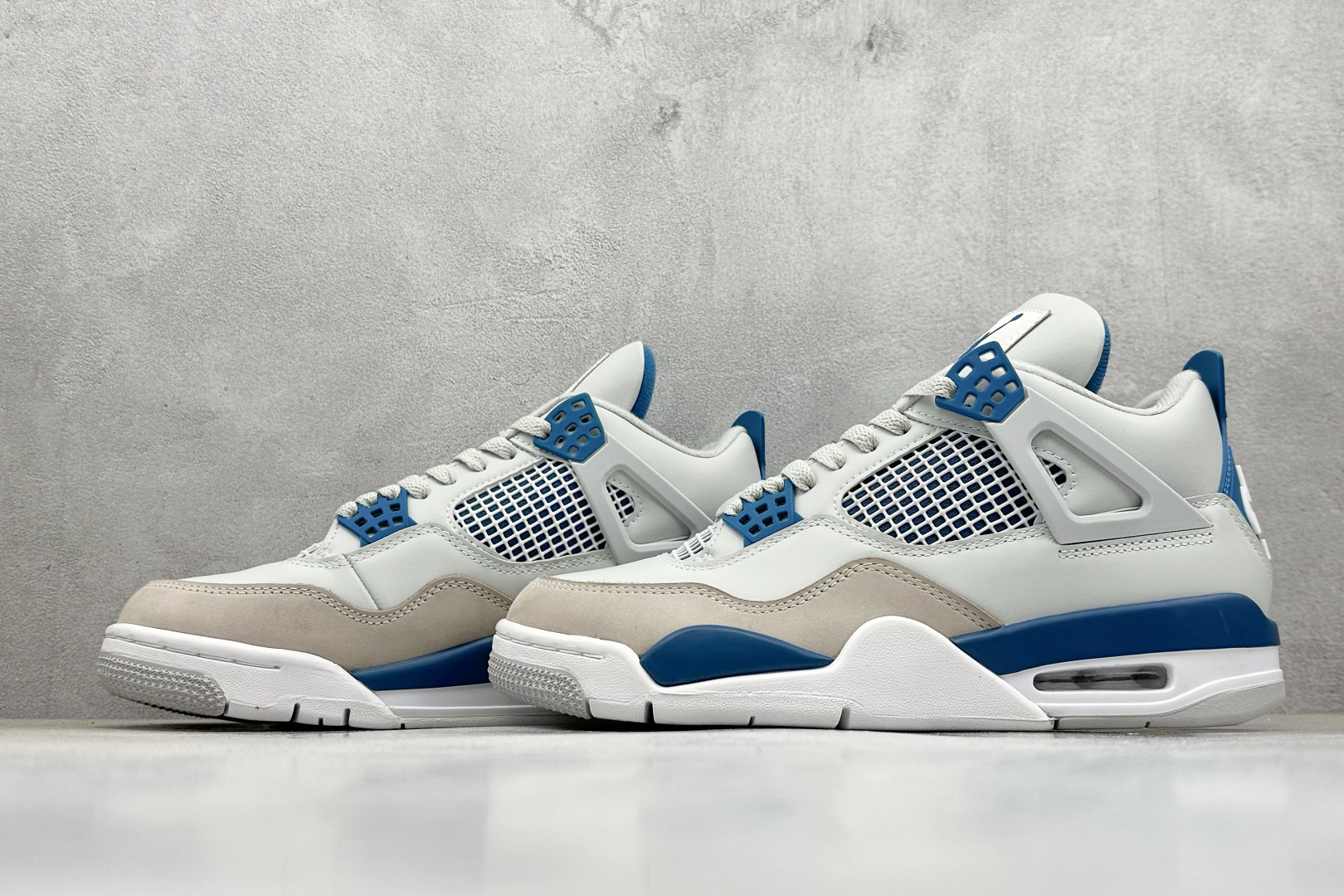 280 新F版Air Jordan AJ4 Retro 灰蓝 中帮篮球鞋 FV5029-141
