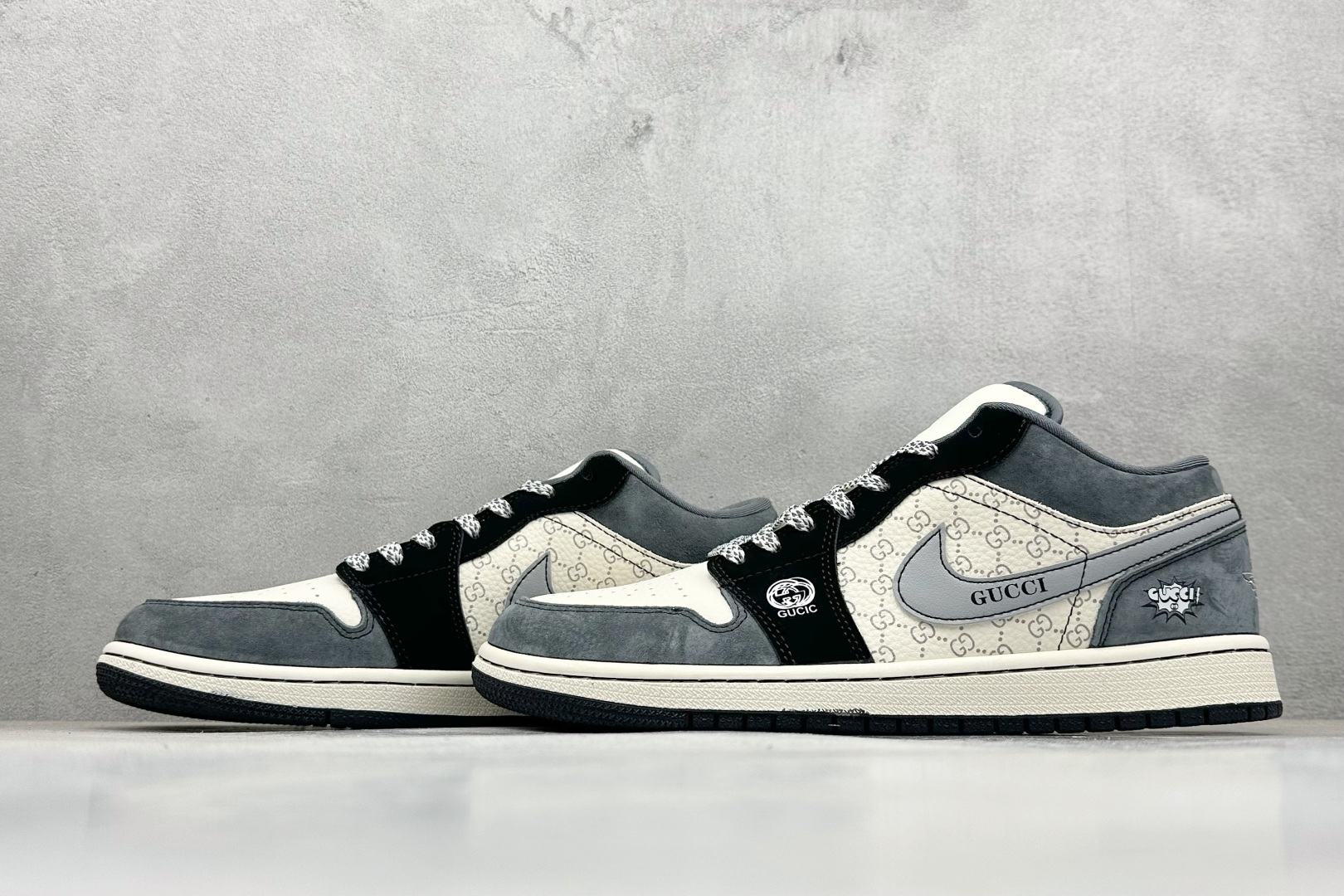 280 Air Jordan 1 Low AJ1 乔1 “GUCCI联名---米黑蓝印花”高端定制 低帮复古篮球鞋 LD8888-005-Chinese UA Cheap High Quatity Brand Clothes Bags handbags Sneakers wholesale wholesaler seller from China Factory suppliers Fashion Clothing Shoes best Quality Beautiful Price 280 Air Jordan 1 Low AJ1 乔1 “GUCCI联名---米黑蓝印花”高端定制 低帮复古篮球鞋 LD8888-005