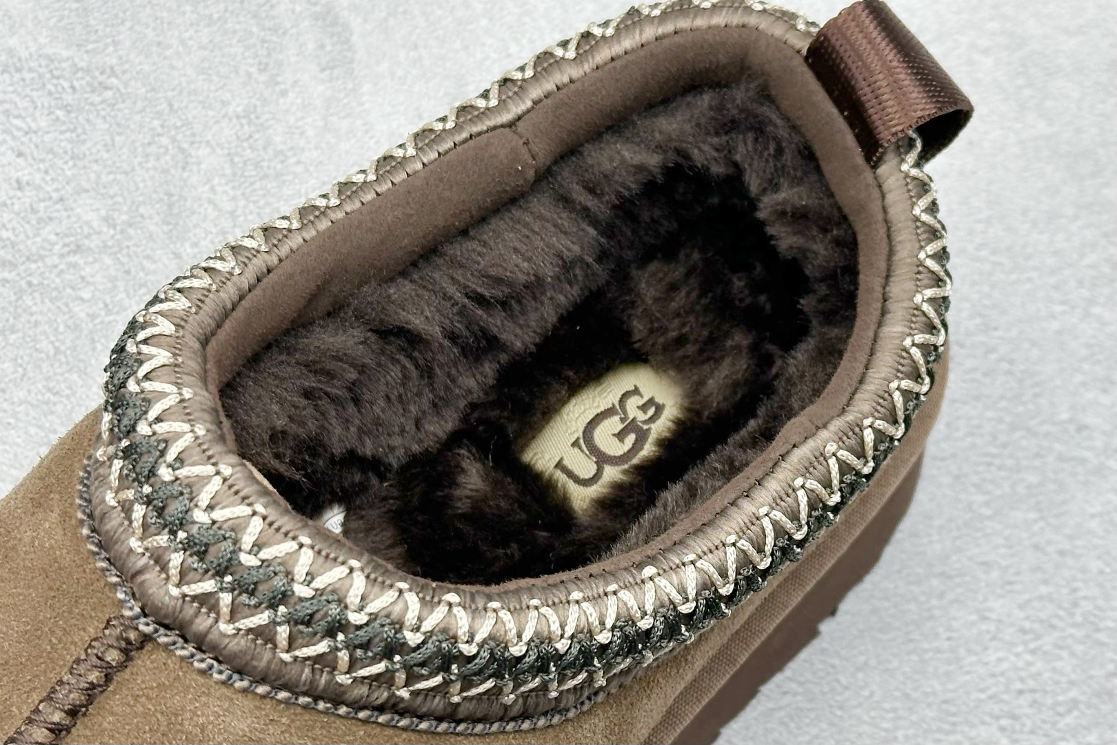 UGG 塔茨系列加厚款 穆勒风包头5CM半拖鞋 民族风秋冬雪地靴 1122553