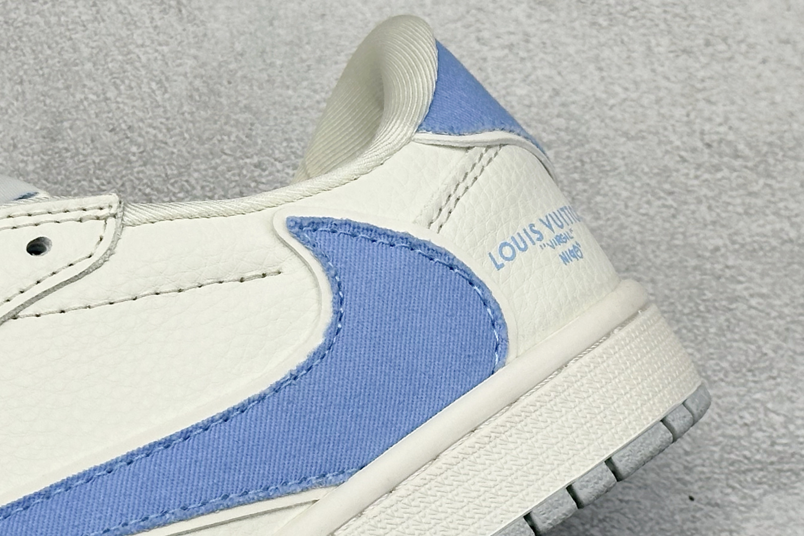 280 Travis Scott x Fragment Design x Jordan Air Jordan 1 Low SP “LV联名-米灰蓝帆布拼接” JW1188-145