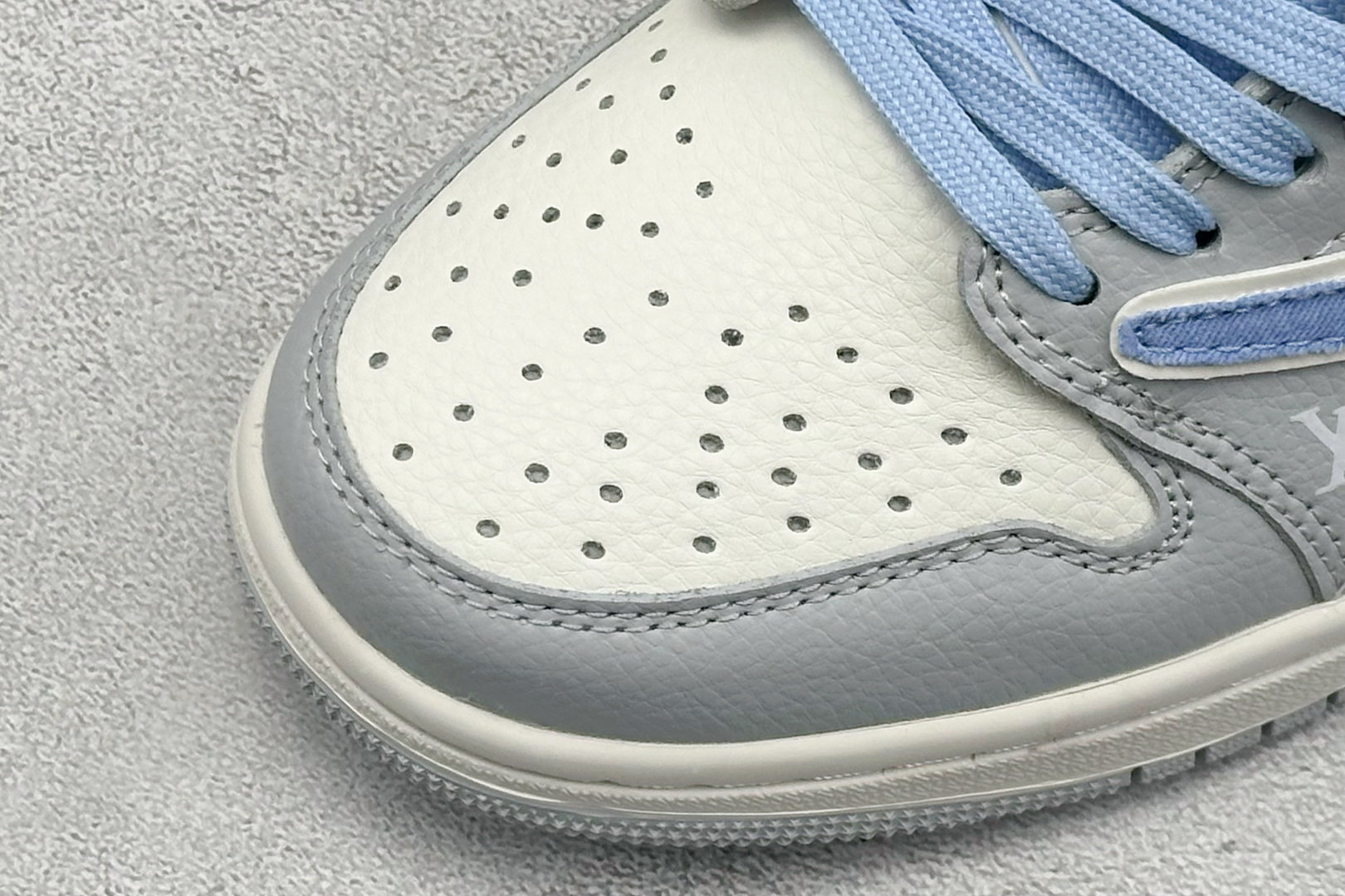 280 Travis Scott x Fragment Design x Jordan Air Jordan 1 Low SP “LV联名-米灰蓝帆布拼接” JW1188-145