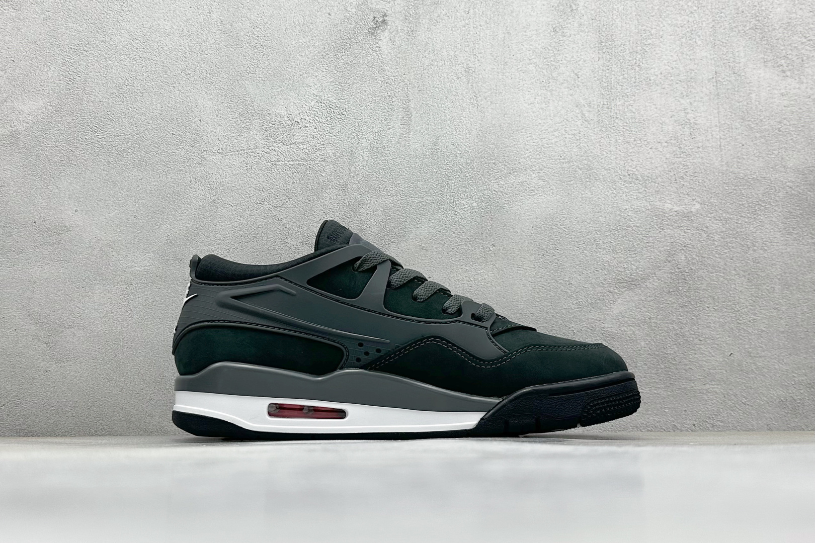 新F版Air Jordan AJ4 黑青 低帮复古篮球鞋 HF4334-004