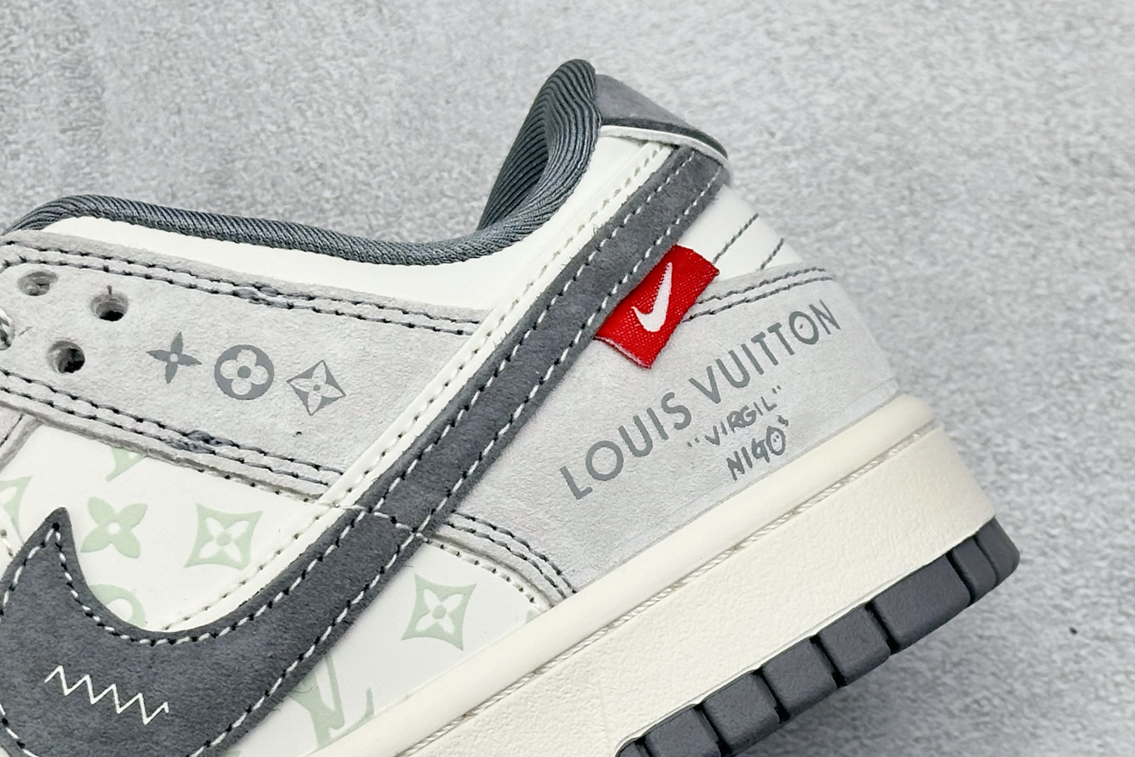 280 XC版Nike SB Dunk Low LV联名 灰白双勾 周年高端定制 低帮休闲板鞋 CX5050-Y20