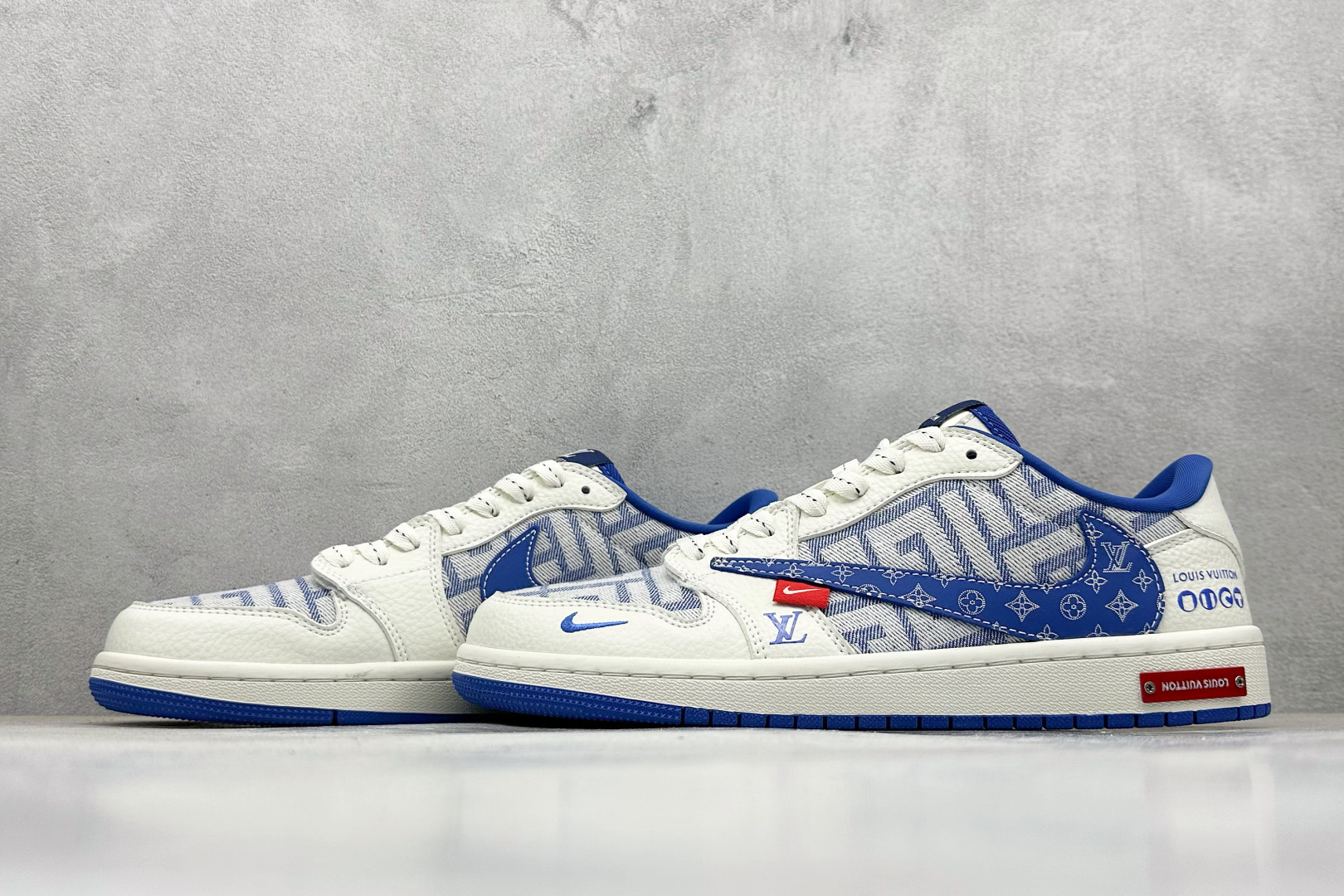 280 SC版Travis Scott x Fragment Design x Air Jordan 1 Low SP AJ1 乔1 LV联名 白蓝牛仔 低帮文化休闲板鞋 SC0601-055-Chinese UA Cheap High Quatity Brand Clothes Bags handbags Sneakers wholesale wholesaler seller from China Factory suppliers Fashion Clothing Shoes best Quality Beautiful Price 280 SC版Travis Scott x Fragment Design x Air Jordan 1 Low SP AJ1 乔1 LV联名 白蓝牛仔 低帮文化休闲板鞋 SC0601-055