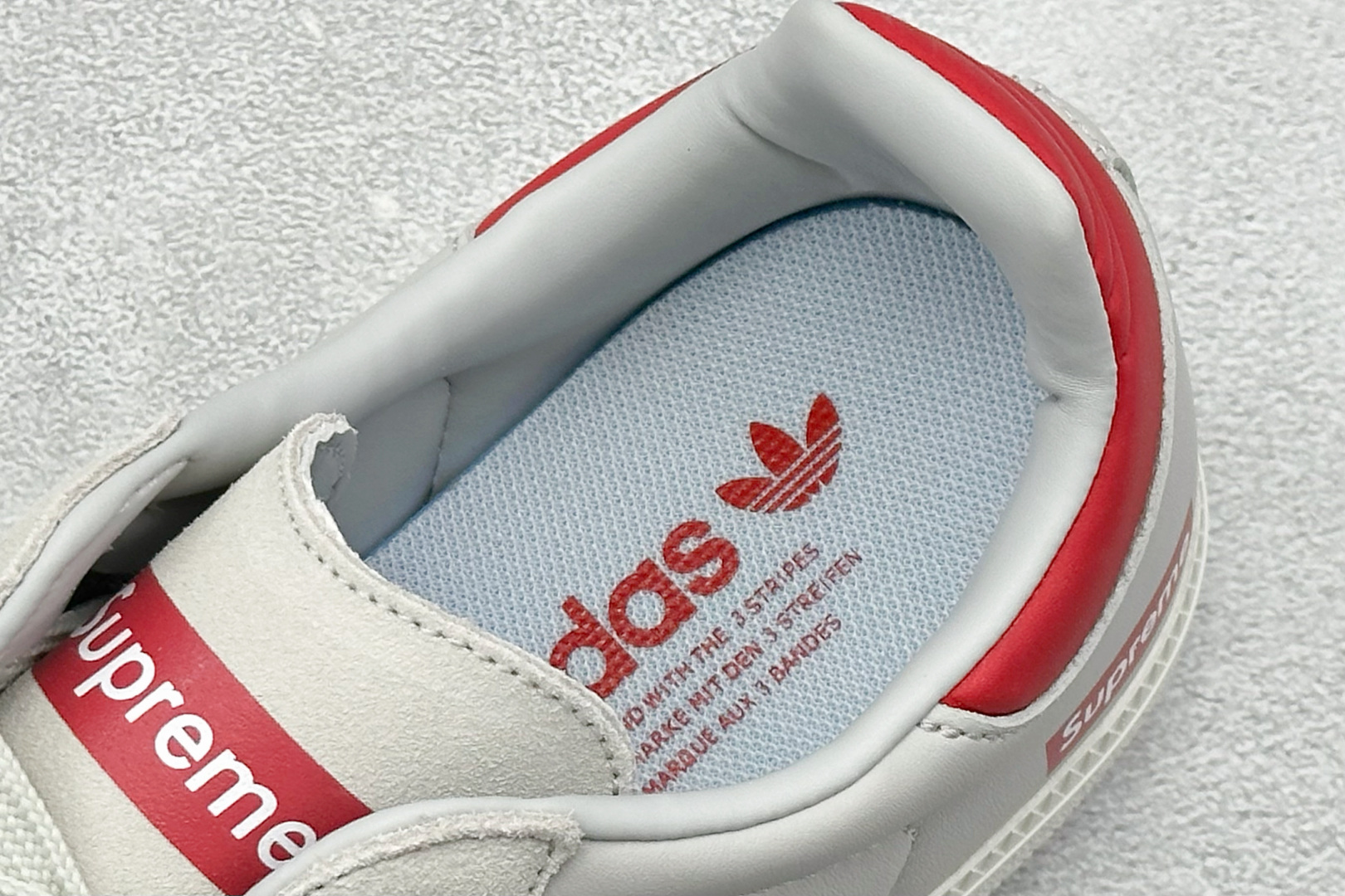 160 adidas originals Samba x Supreme 灰黑 桑巴舞系列复古经典轻便板鞋 GJ75814