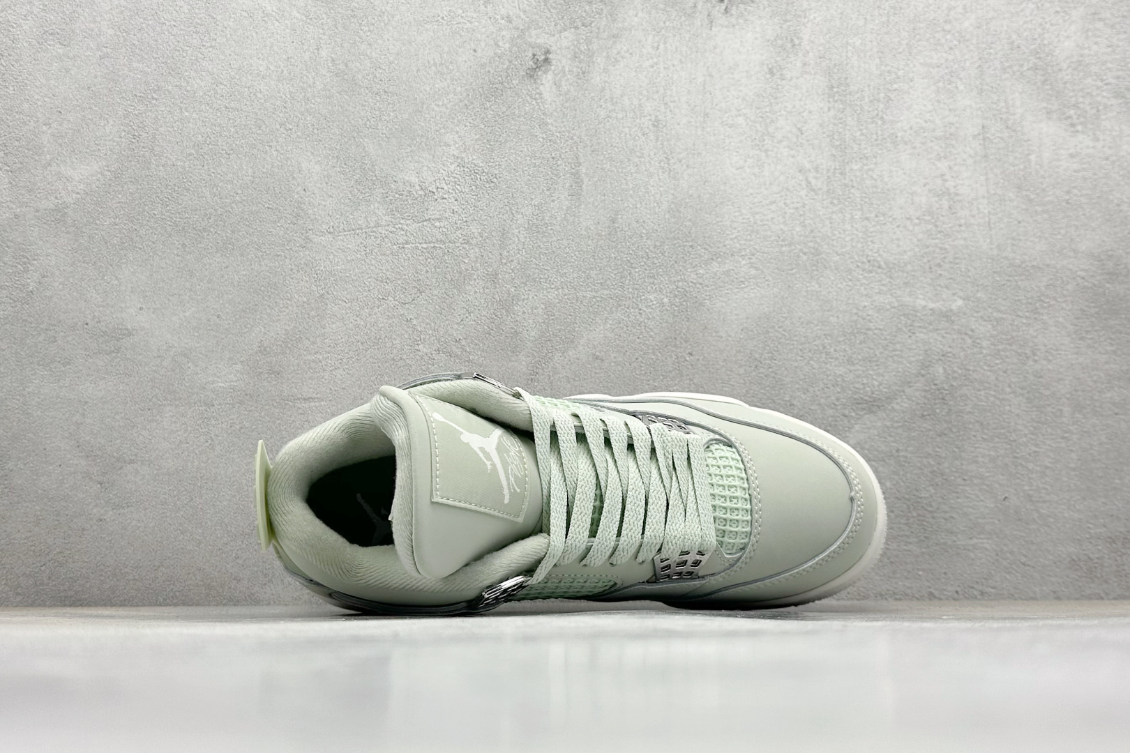 终端放店新F版Air Jordan AJ4 Retro 薄荷绿 中帮篮球鞋原楦原纸板同源开发 完美呈现乔