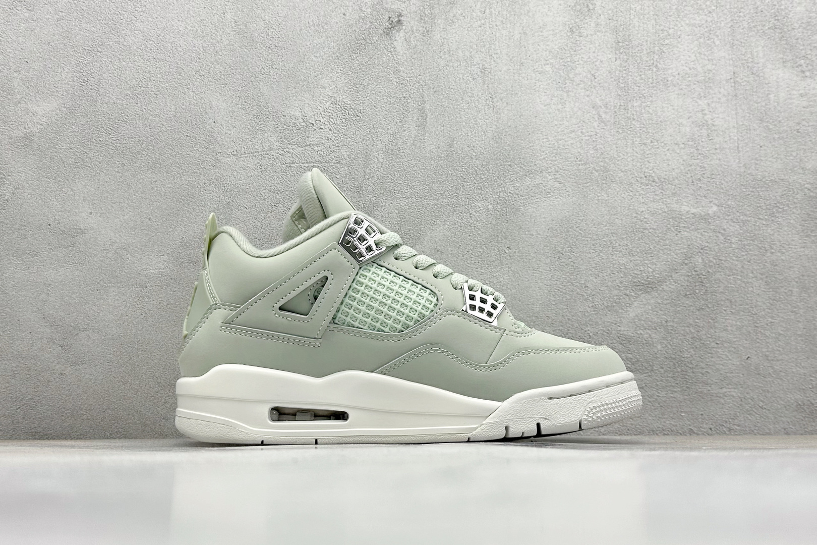 终端放店新F版Air Jordan AJ4 Retro 薄荷绿 中帮篮球鞋原楦原纸板同源开发 完美呈现乔