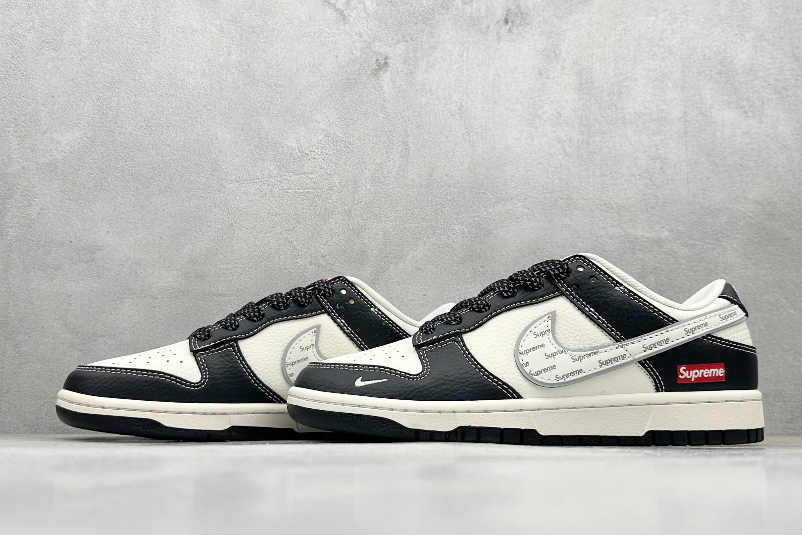 280 Nike SB Dunk Low Supreme联名 米黑银 高端定制 低帮休闲板鞋 HH7518-099