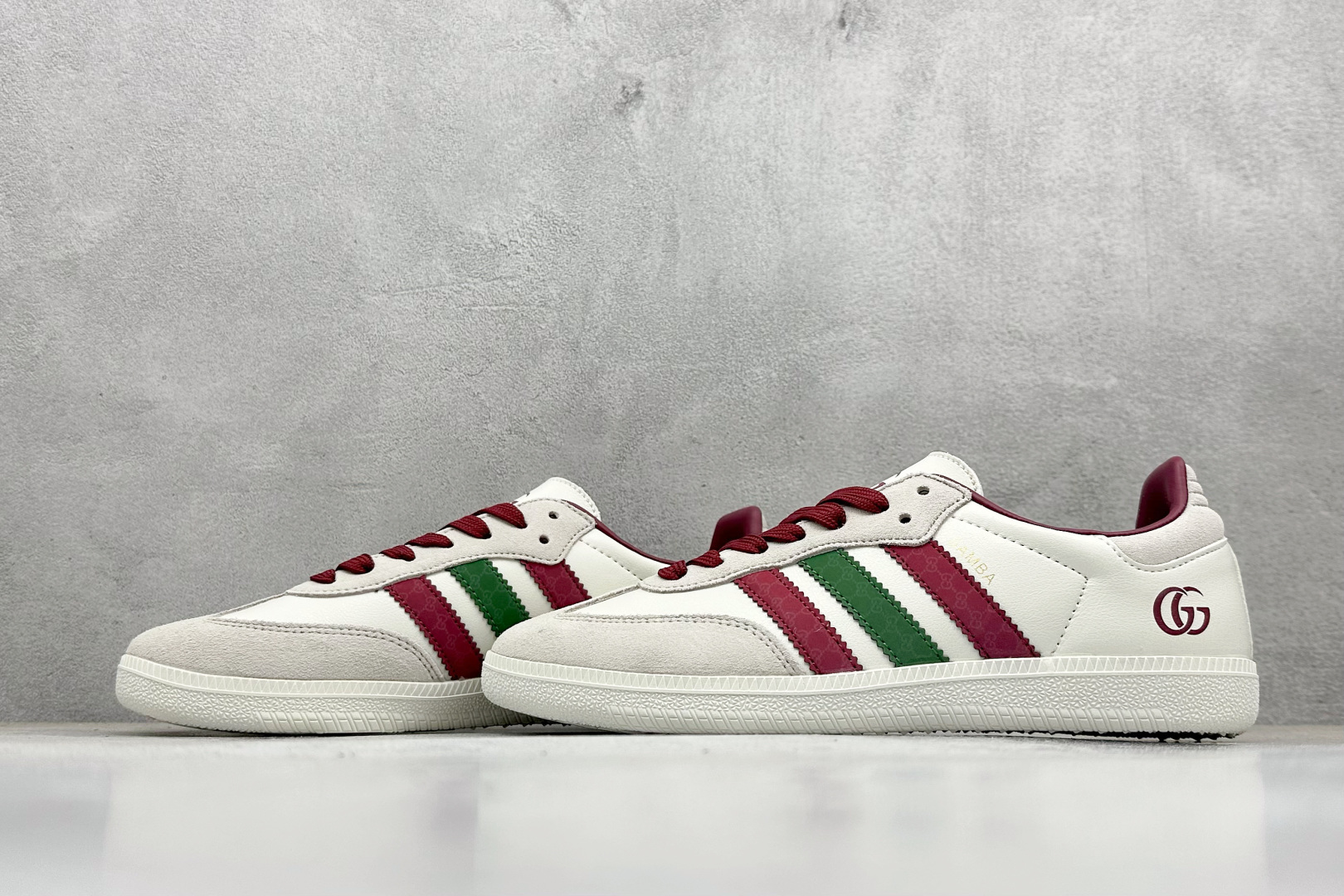 160 Adidas originals Samba x 古驰联名 桑巴舞系列复古经典轻便板鞋 GJ75802