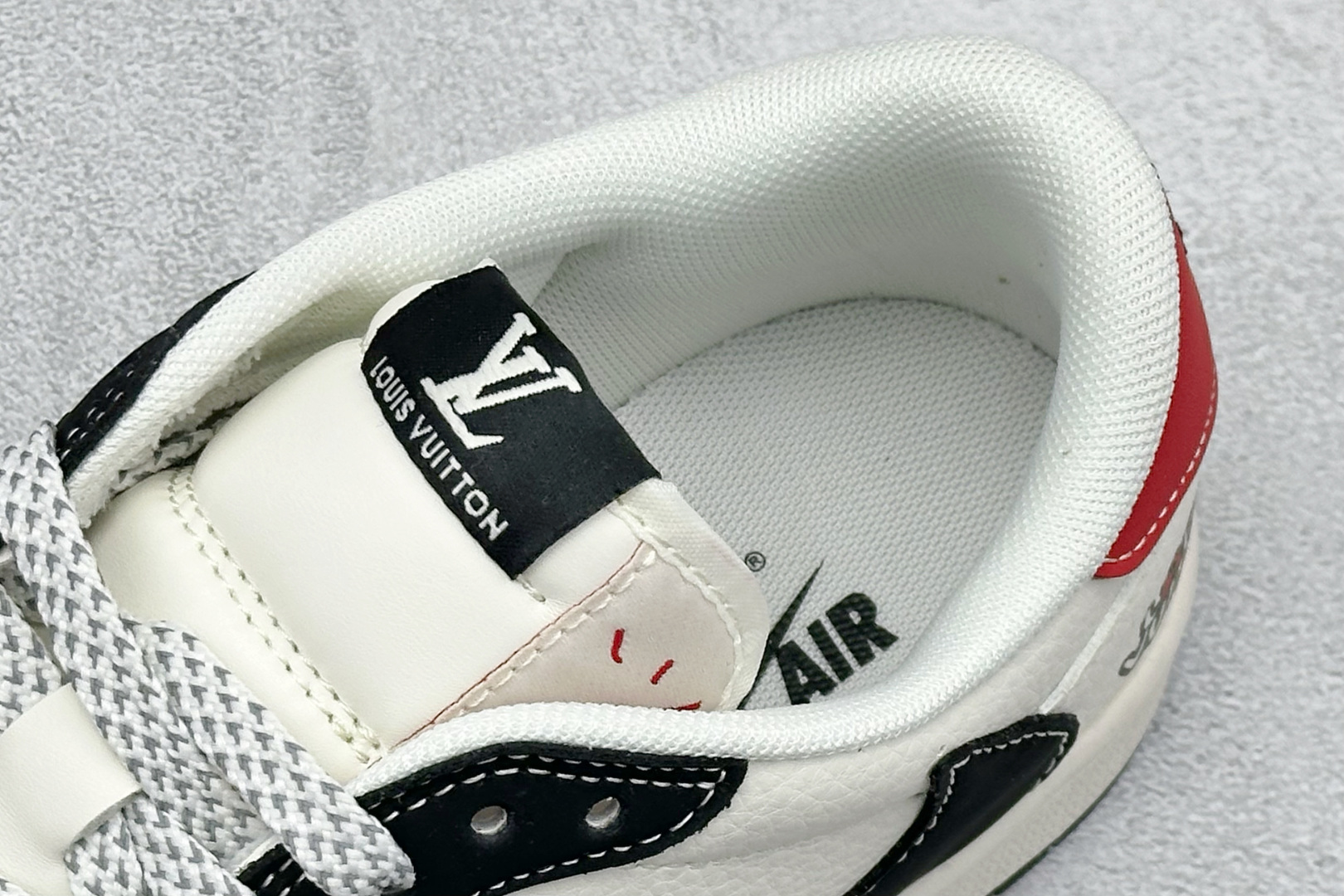 280 XC版Travis Scott x Fragment Design x Air Jordan 1 Low SP AJ1 乔1 LV联名 红尾黑勾 低帮文化休闲板鞋 ZH2598-162