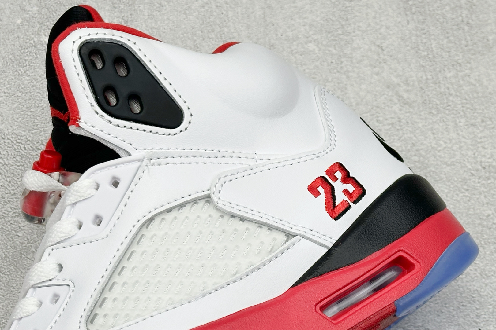 280 KW版Air Jordan 5 Retro ”Fire Red Black Tongue” AJ5 乔5流川枫 火焰红 头层篮球鞋 HQ7978-101