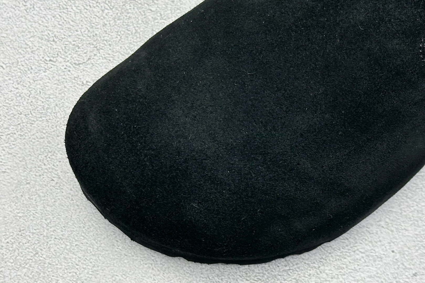 220 BK版Birkenstock 博肯包头半拖毛绒系列 黑色反绒毛里 0129423