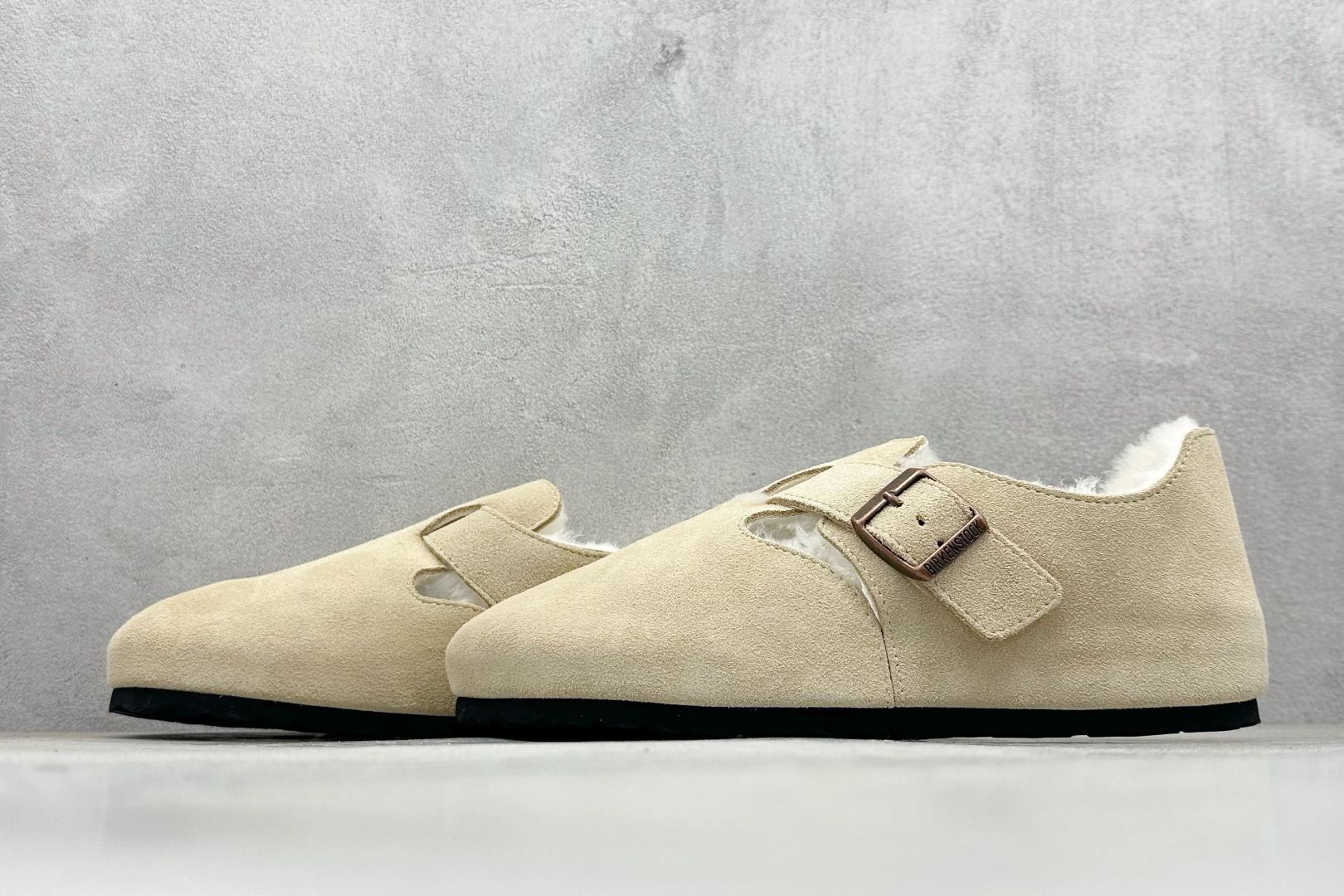 240 BK版Birkenstock 博肯全包加绒系列 栗色反绒毛里 0129431