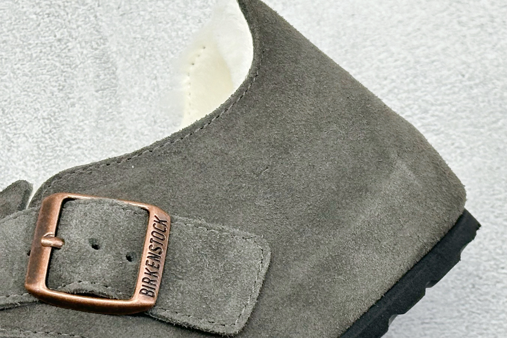 240 BK版Birkenstock 博肯全包加绒系列 深灰毛里 0129431