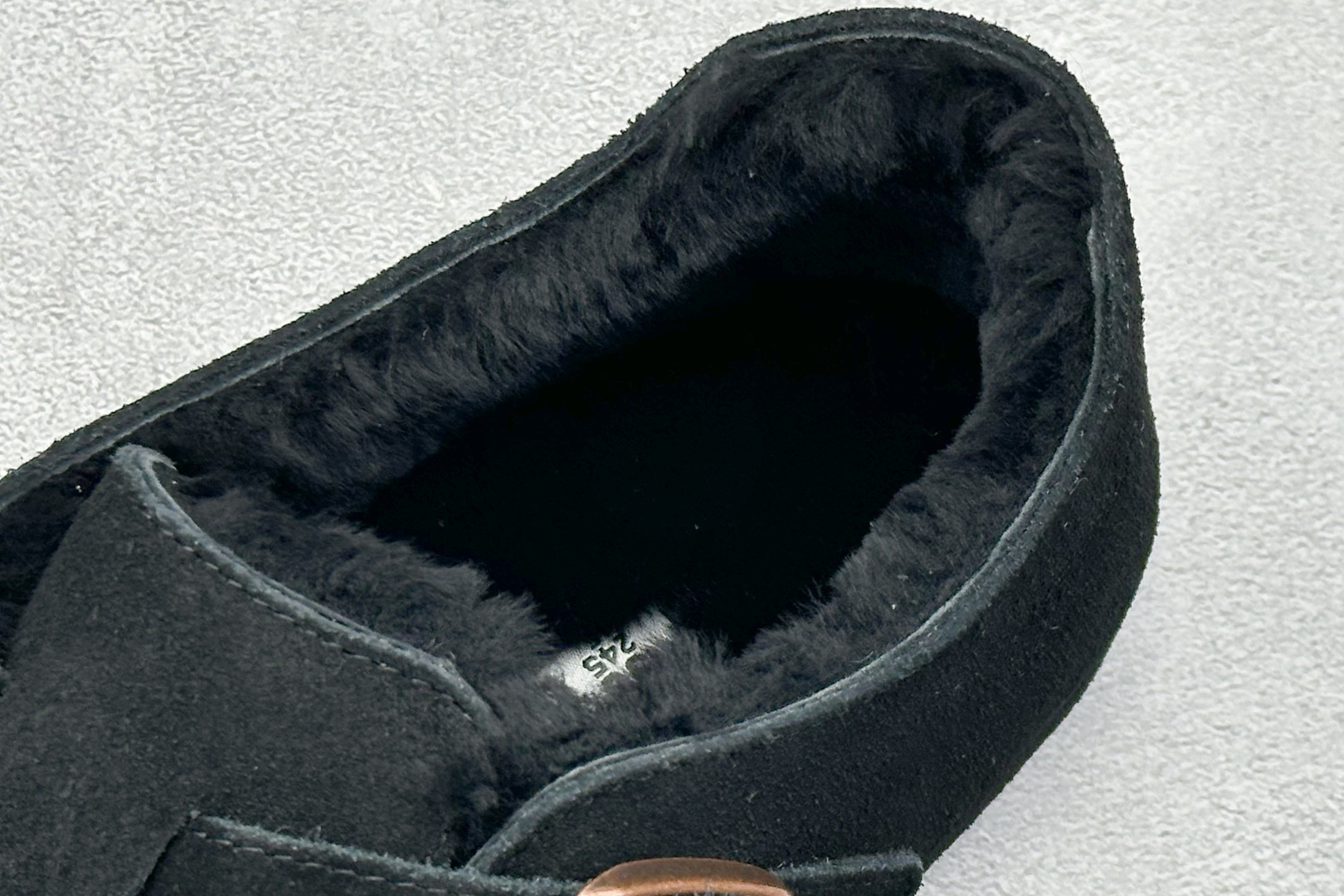 240 BK版Birkenstock 博肯全包加绒系列 黑色反绒毛里 0129431