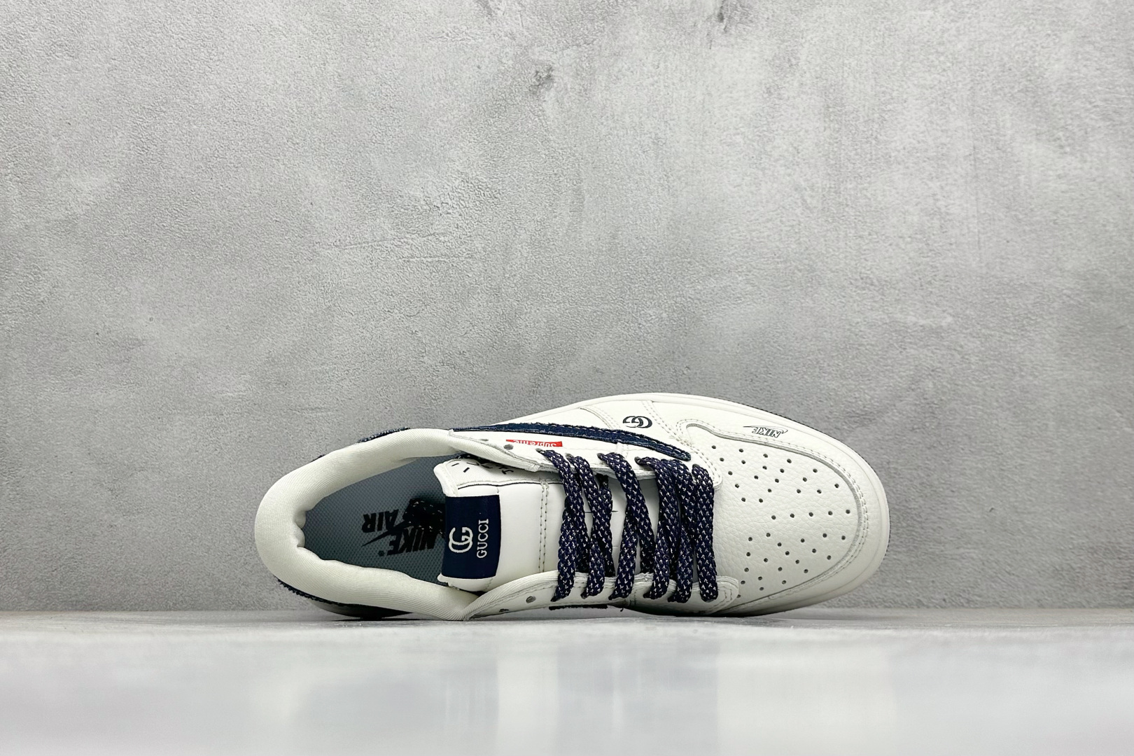 280 Travis Scott x Fragment Design x Air Jordan 1 Low SP AJ1 乔1联名 米蓝牛仔布 低帮文化休闲板鞋 JW1188-148