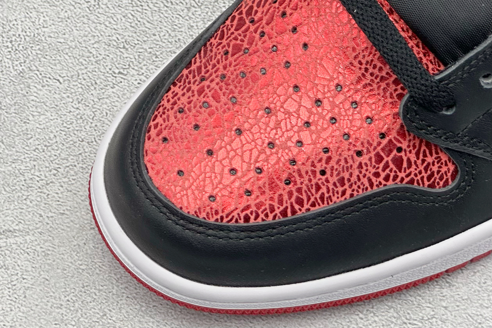 🌹 终端放店新F版AIR Jordan 1 RETRO HIGH OG 高帮红宝石原装纸板原楦开发 极致