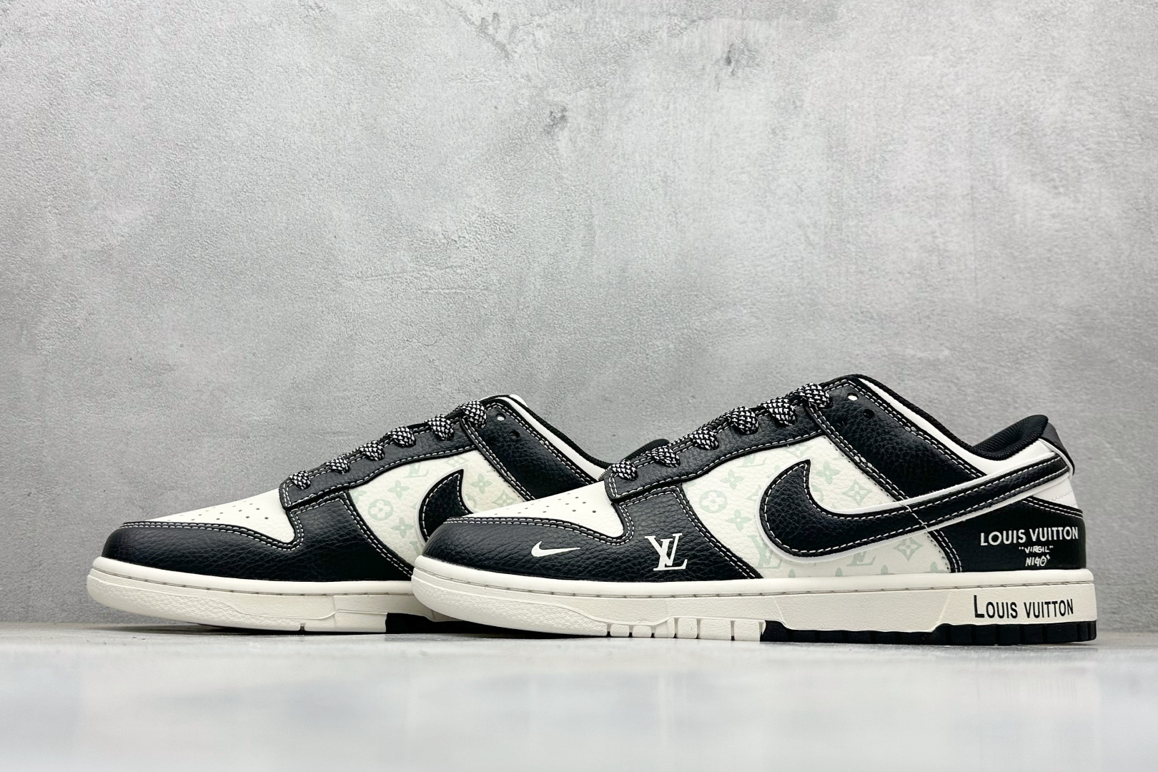 280 Nike SB Dunk Low“ LV联名——米黑印花” 周年高端定制 低帮休闲板鞋 HT5088-608