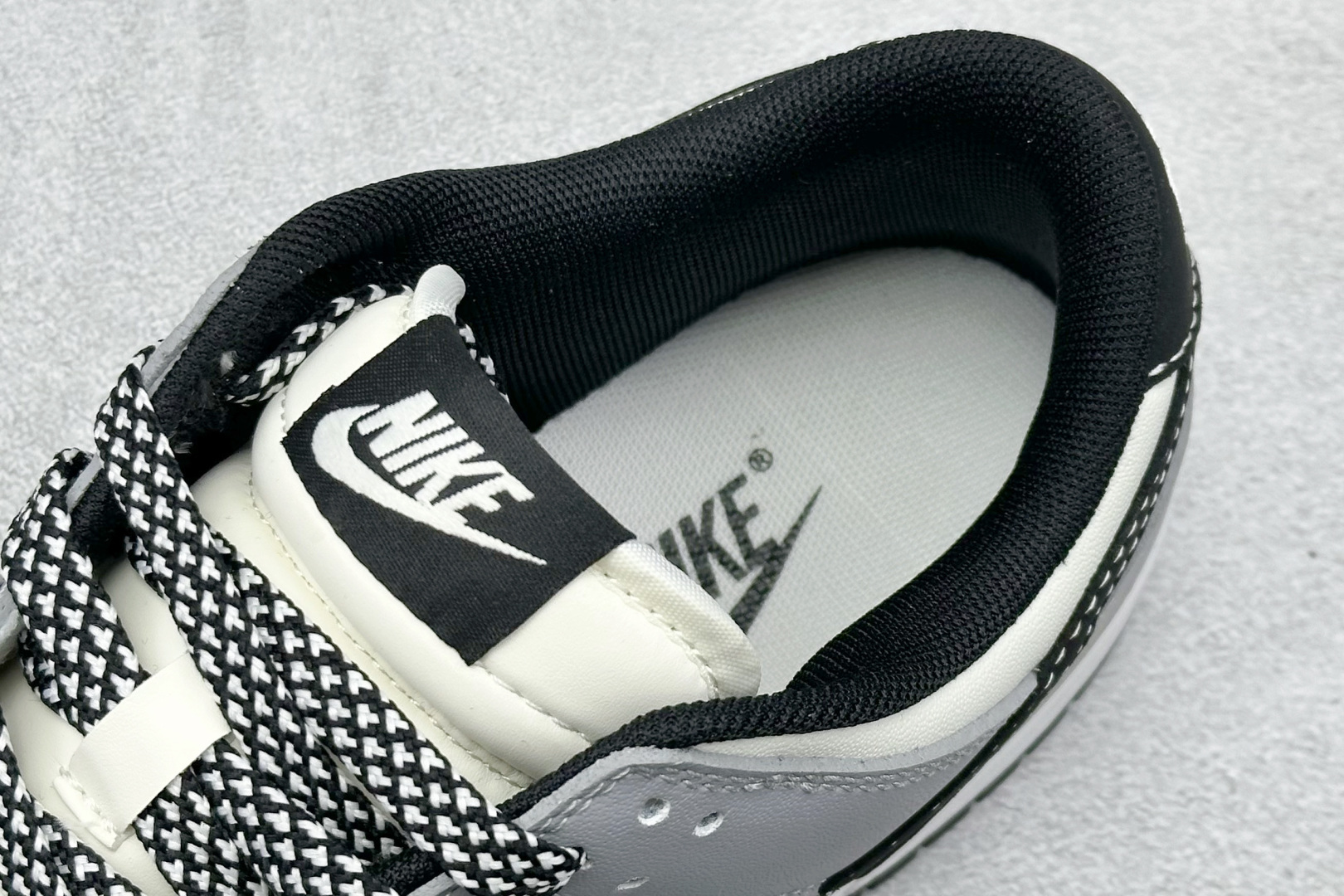 280 XC版Nike SB Dunk Low 古驰联名 浅灰黑勾 周年高端定制 低帮休闲板鞋 CS1688-134