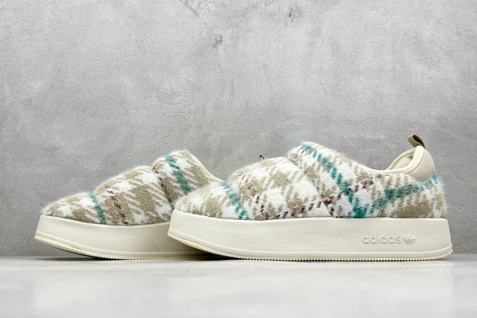 120 YH版Adidas originals Puffylette 一脚蹬舒适 减震防滑耐磨 低帮 生活休闲棉鞋 ID6142