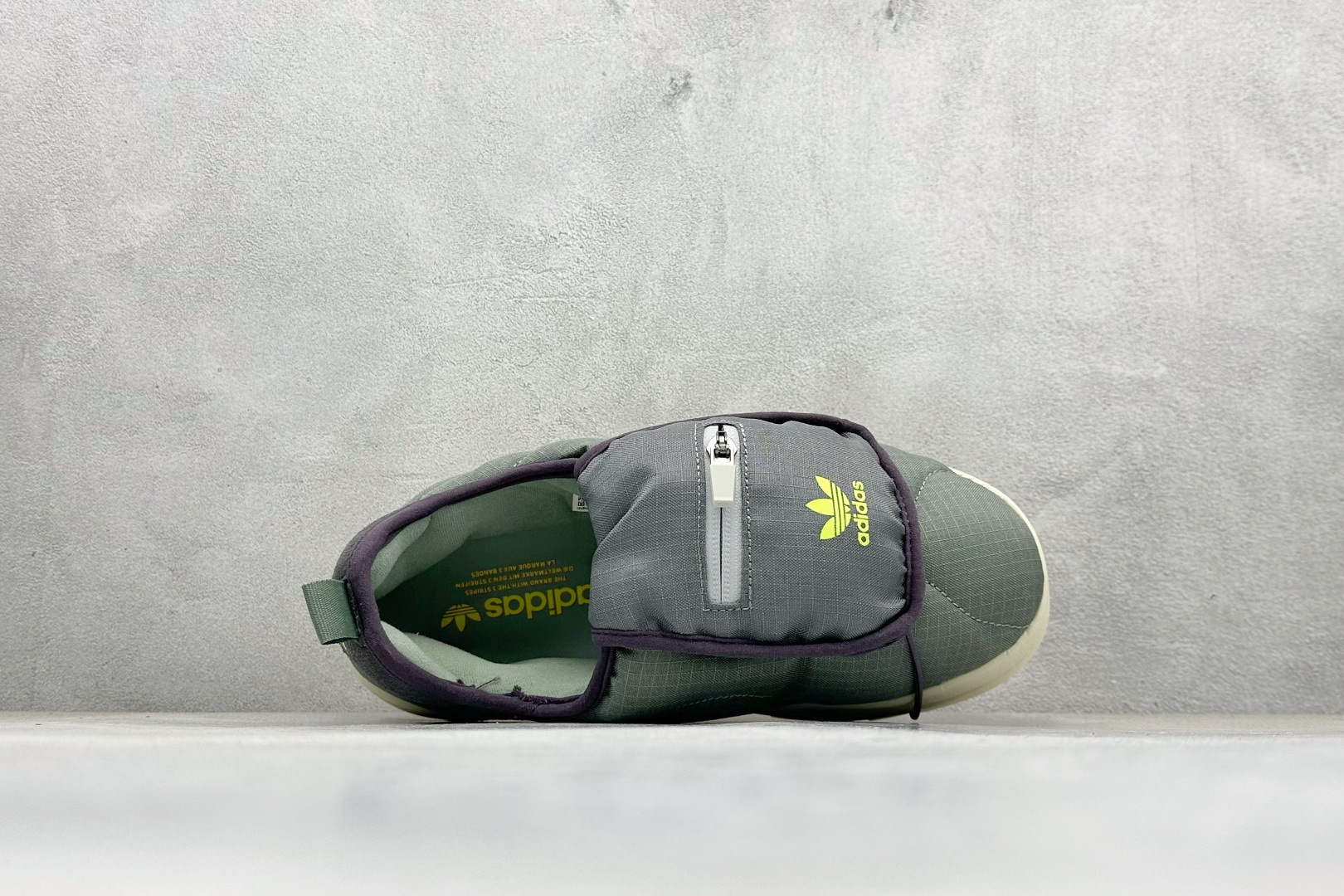 120 YH版Adidas originals Puffylette 一脚蹬舒适 减震防滑耐磨 低帮 生活休闲棉鞋 IF3957