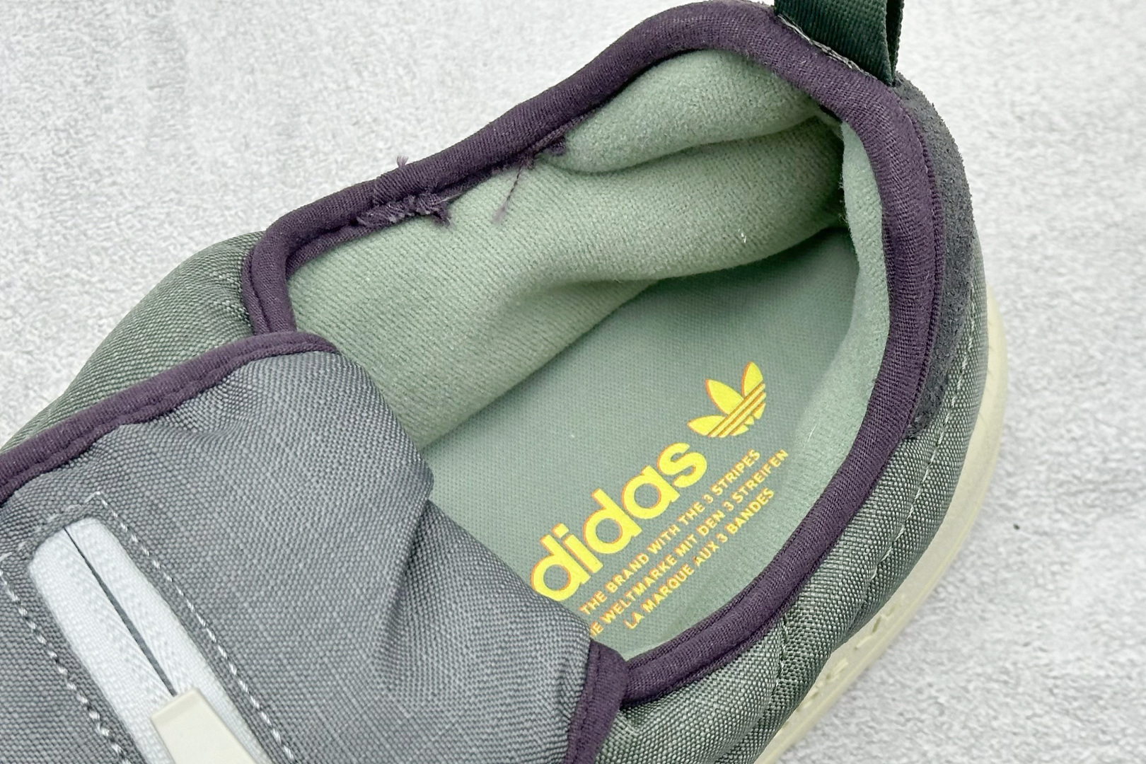 120 YH版Adidas originals Puffylette 一脚蹬舒适 减震防滑耐磨 低帮 生活休闲棉鞋 IF3957