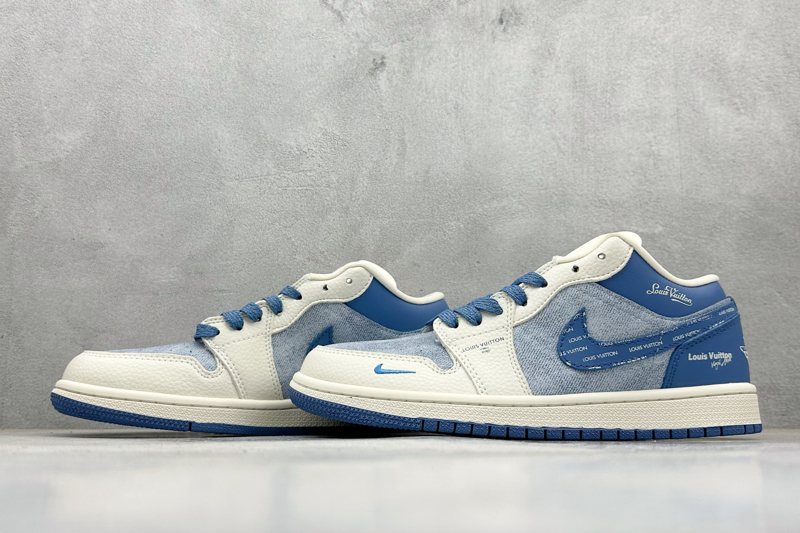 280 Nike Jordan Air Jordan 1 x Louis Vuitton 白蓝牛仔小勾 QD1988-003