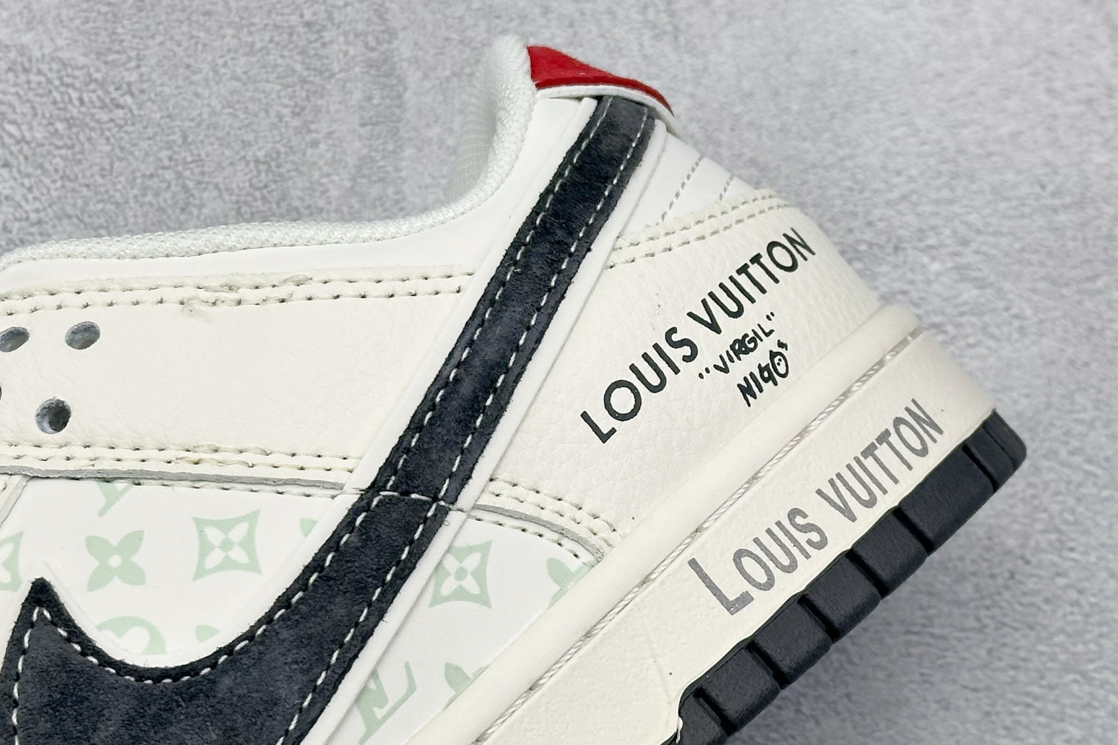 280 Nike SB Dunk Low LV联名 米灰红布标 周年高端定制 低帮休闲板鞋 HT5088-606