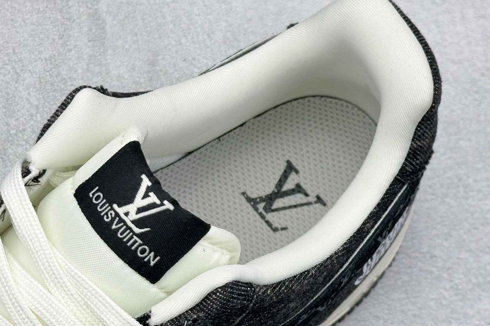 SC版Nike Air Force 1'07 Low 联名 双色底黑牛仔 空军一号低帮休闲板鞋 DX1888-097