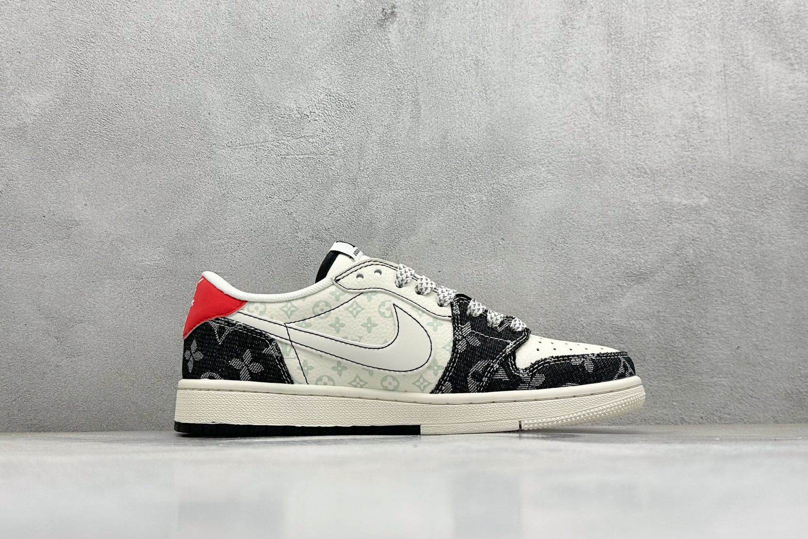 280 XC版Travis Scott x Fragment Design x Air Jordan 1 Low SP AJ1 乔1联名 米黑牛仔 低帮文化休闲板鞋 CX5050-Y28