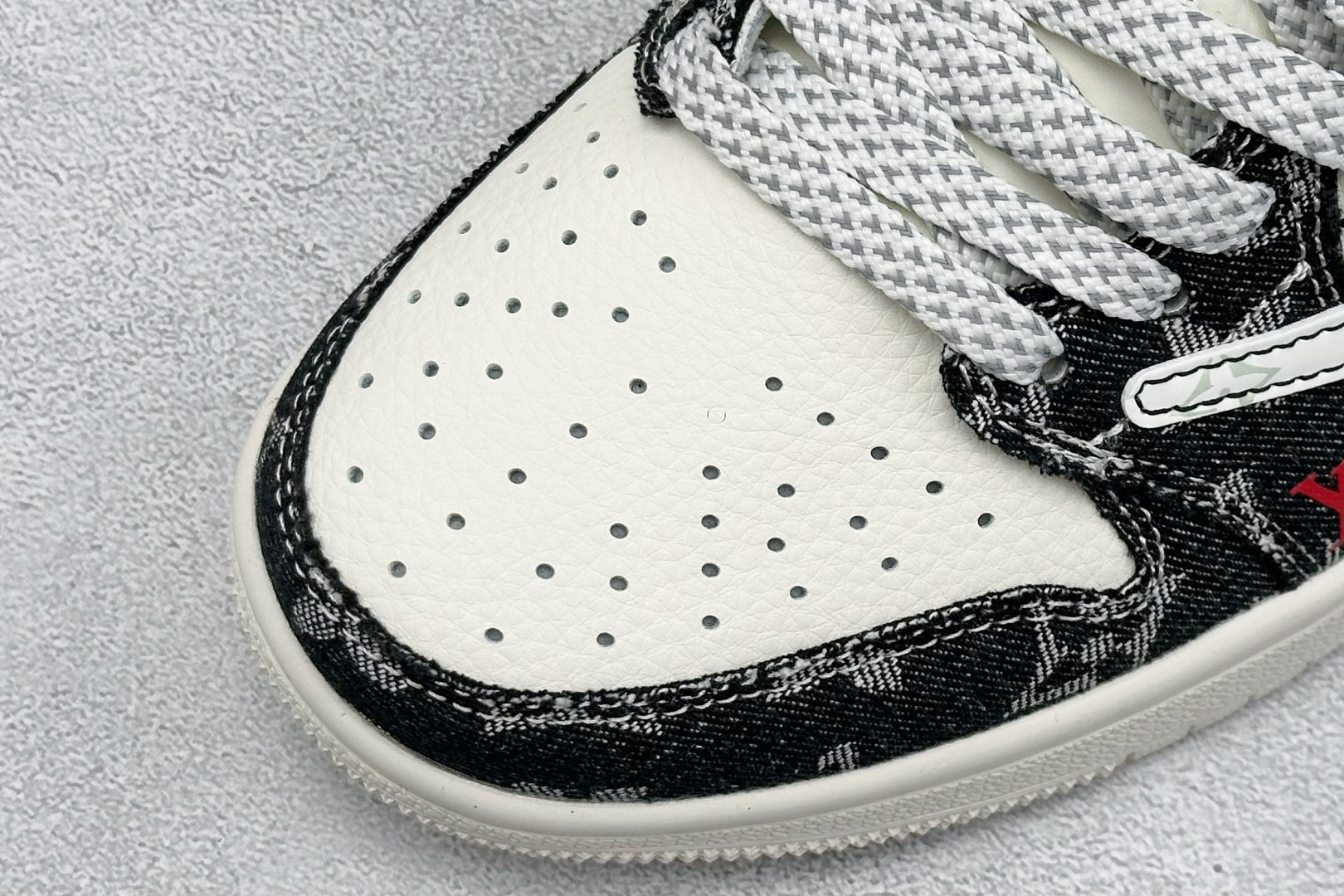 280 XC版Travis Scott x Fragment Design x Air Jordan 1 Low SP AJ1 乔1联名 米黑牛仔 低帮文化休闲板鞋 CX5050-Y28